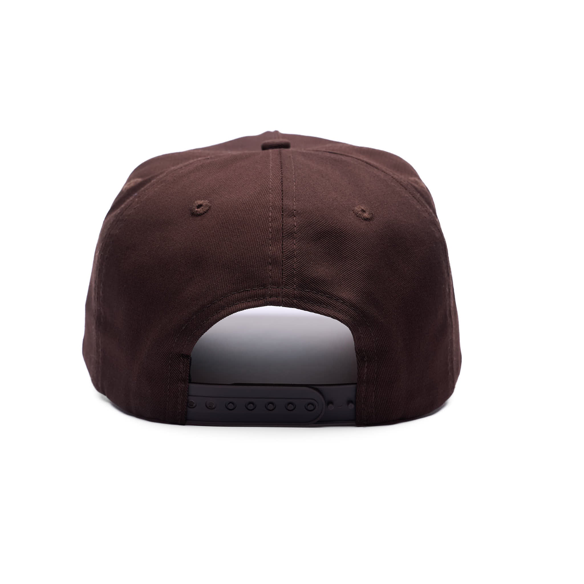 Brown baseball cap on a white background