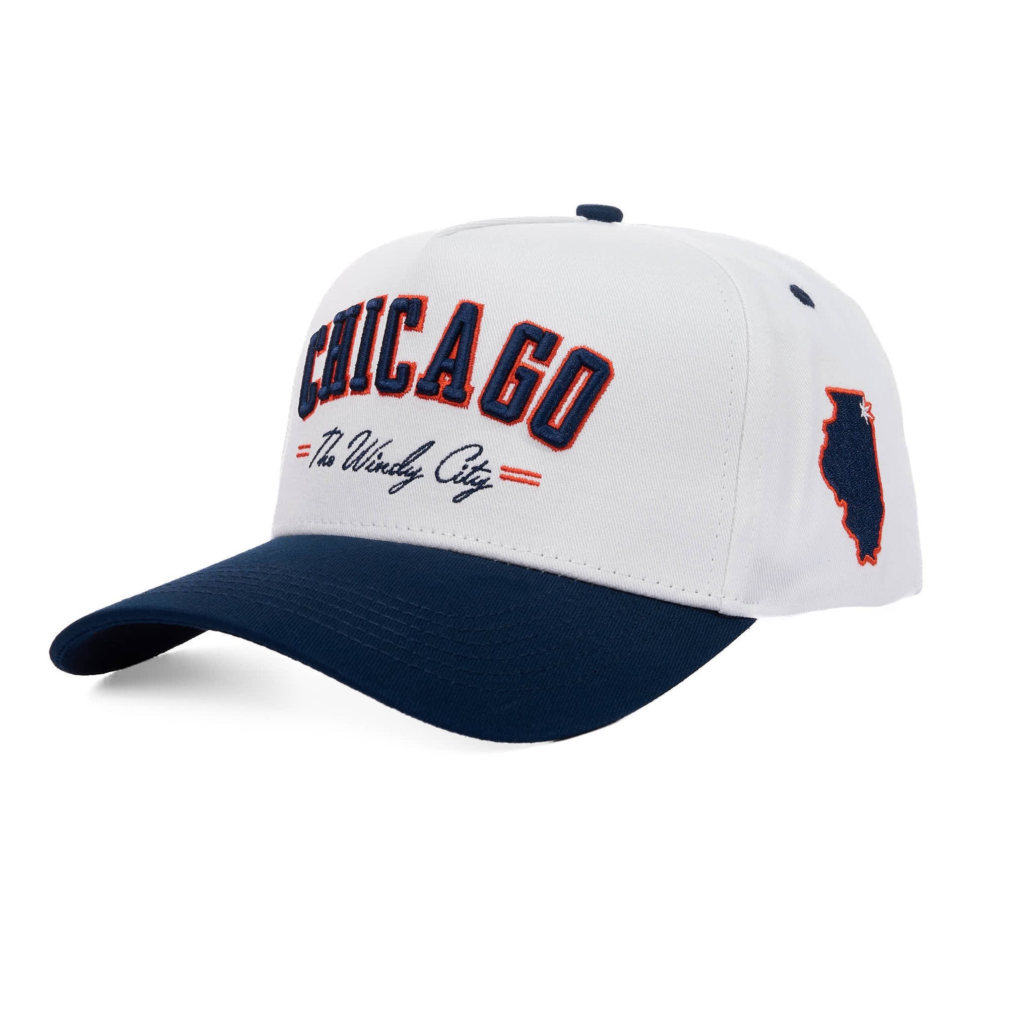 CHICAGO THE WINDY CITY - WHITE/NAVY