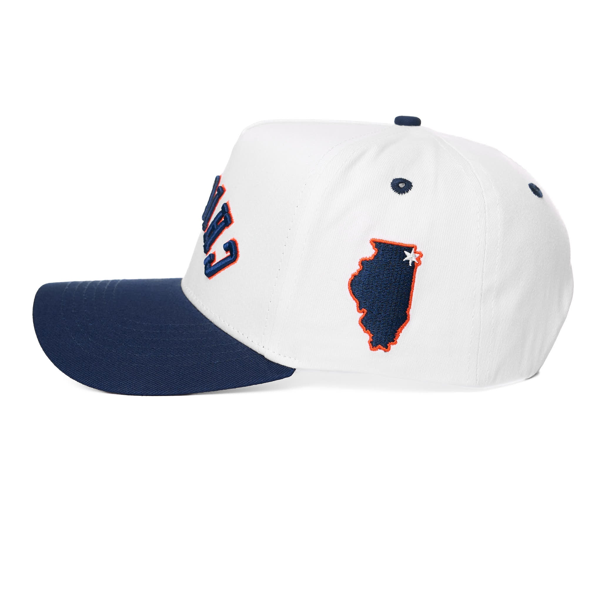 CHICAGO UPSIDE DOWN - WHITE/NAVY