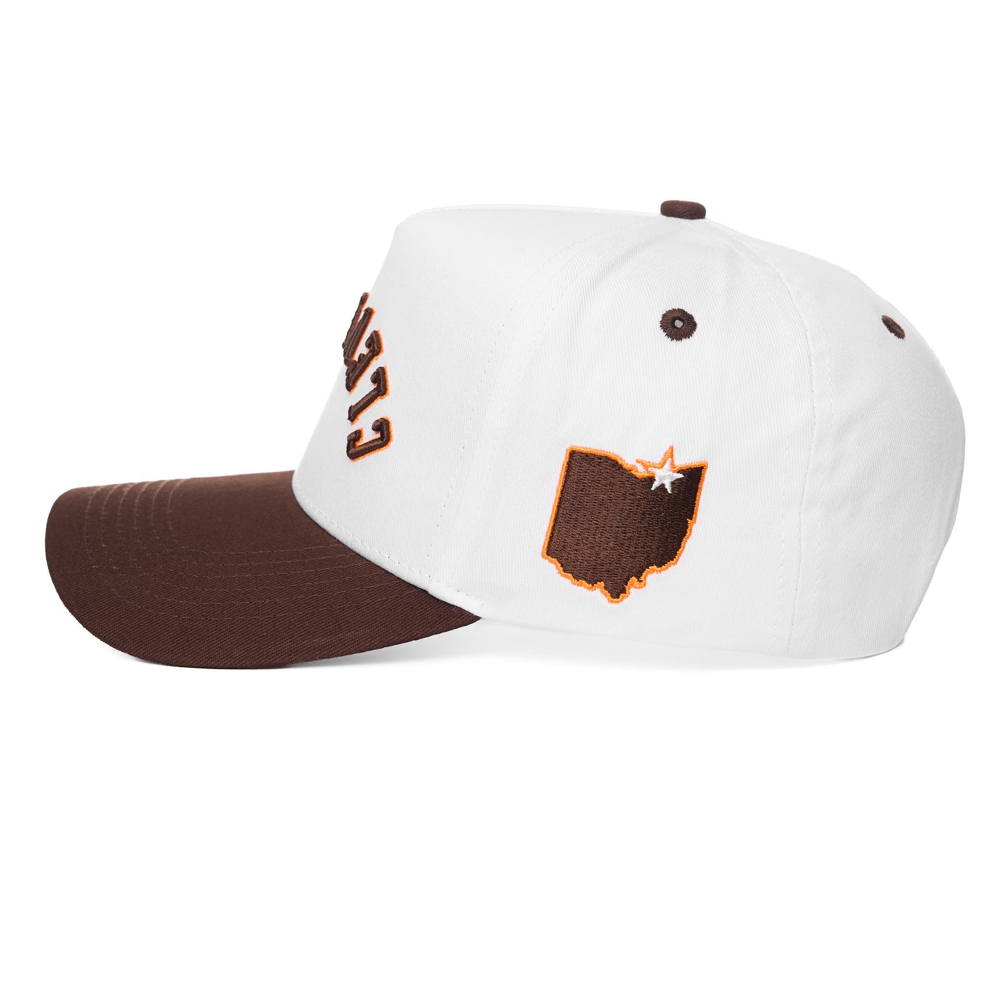 CLEVELAND UPSIDE DOWN - WHITE/BROWN