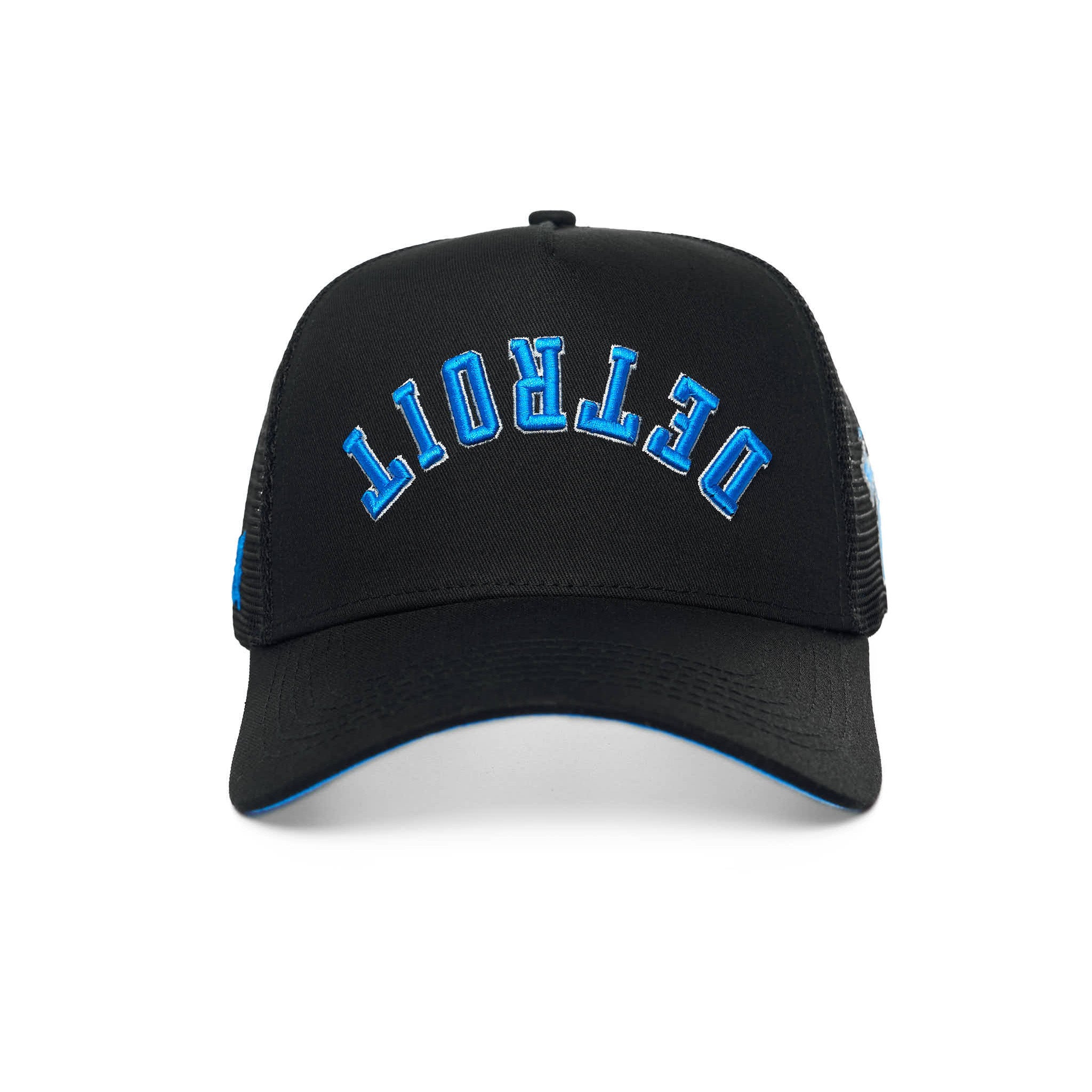 DETROIT UPSIDE DOWN TRUCKER - BLACK/BLUE