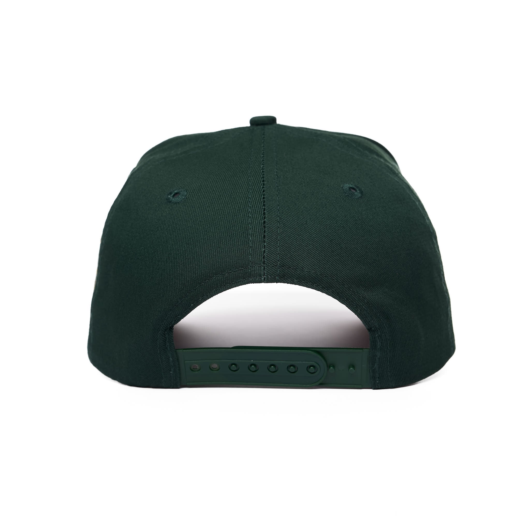 Green cap on a white background