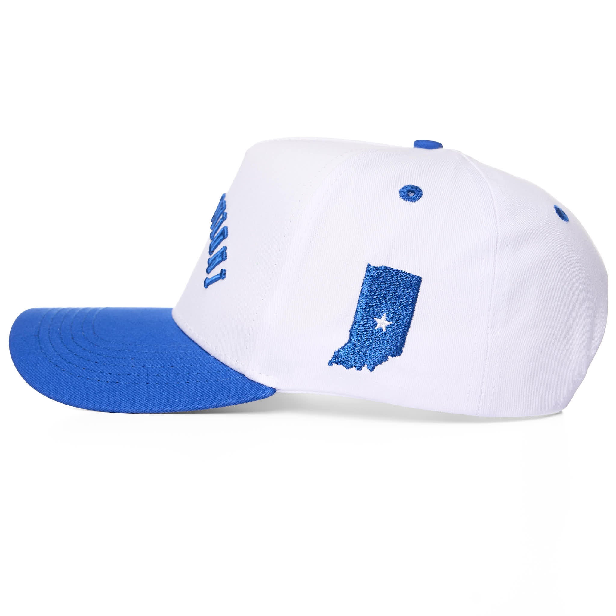 INDIANAPOLIS UPSIDE DOWN - WHITE/BLUE