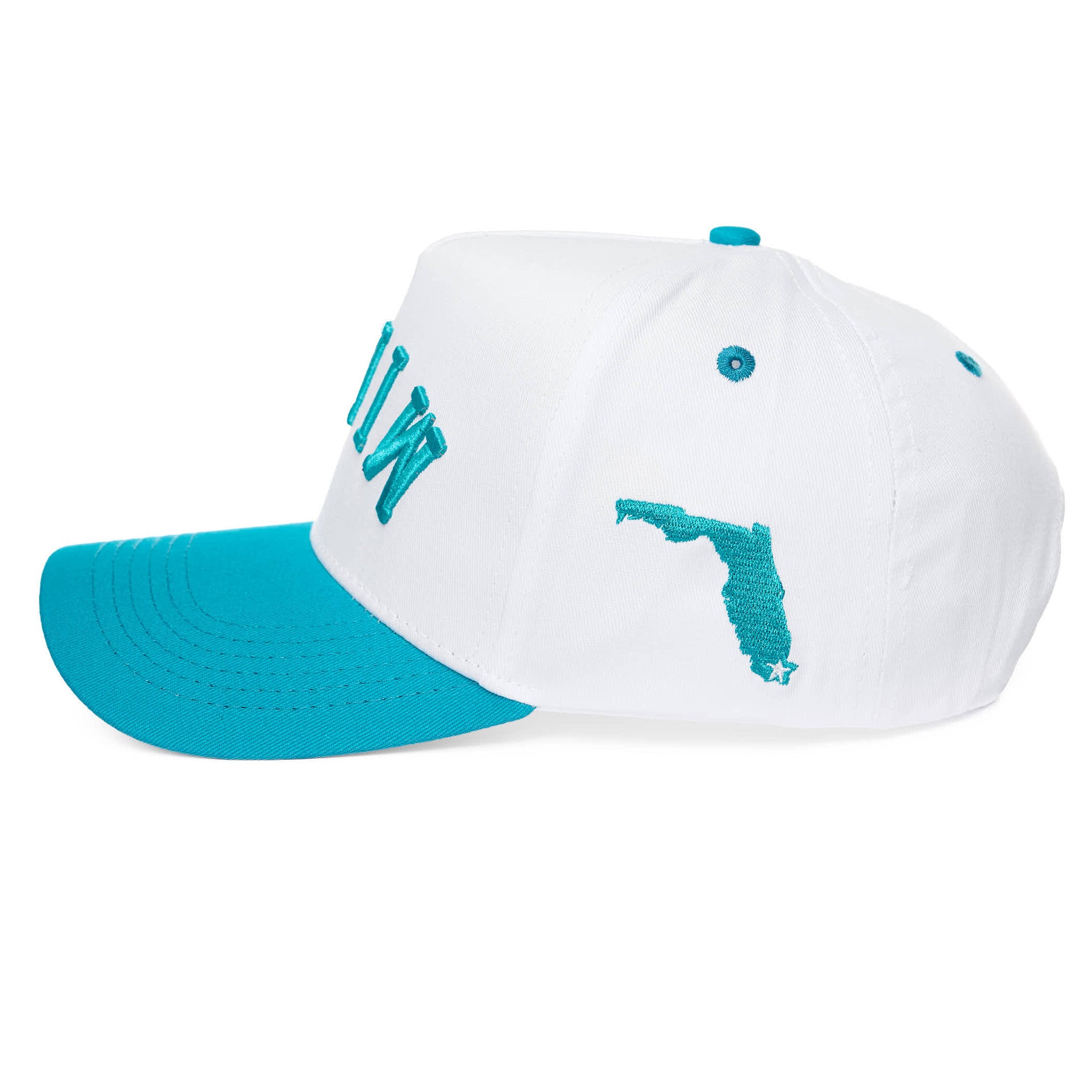 MIAMI UPSIDE DOWN - WHITE/AQUA