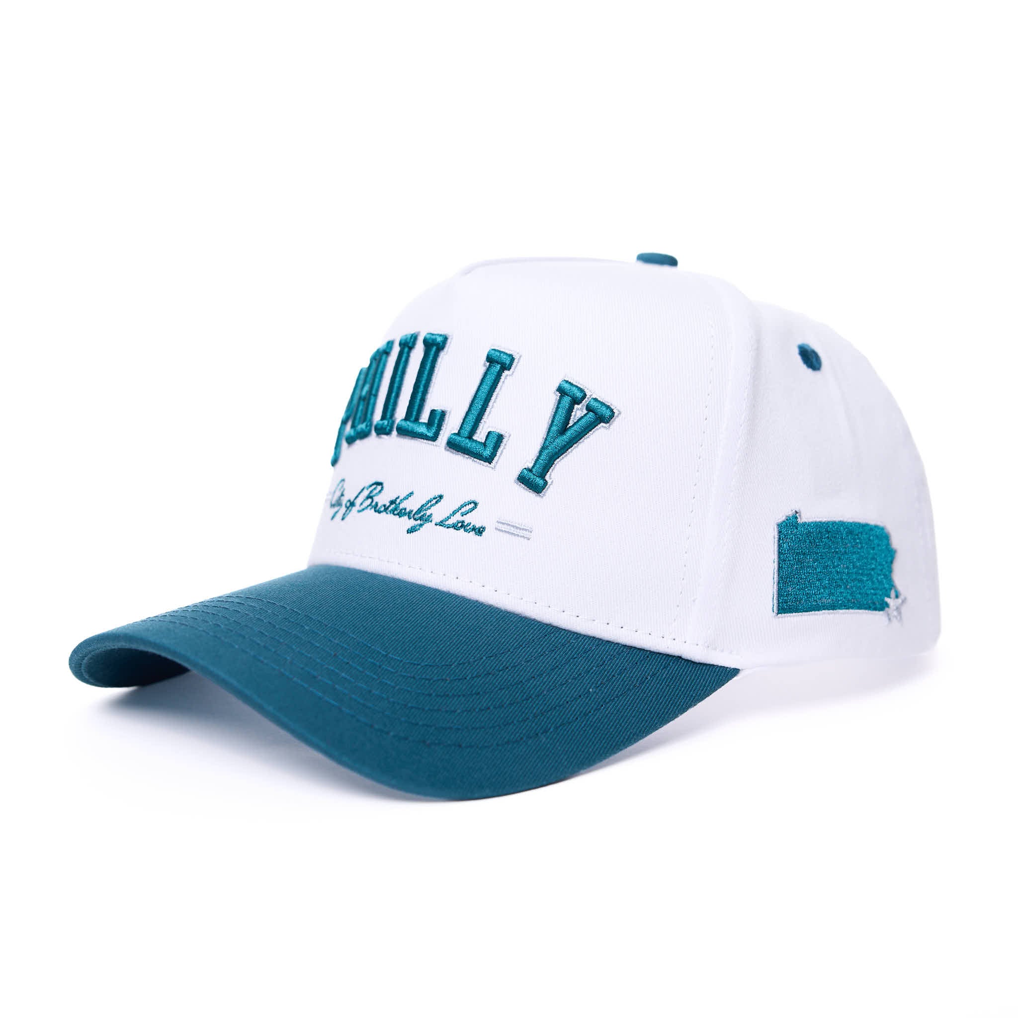 PHILLY CITY OF BROTHERLY LOVE - WHITE/DARK GREEN
