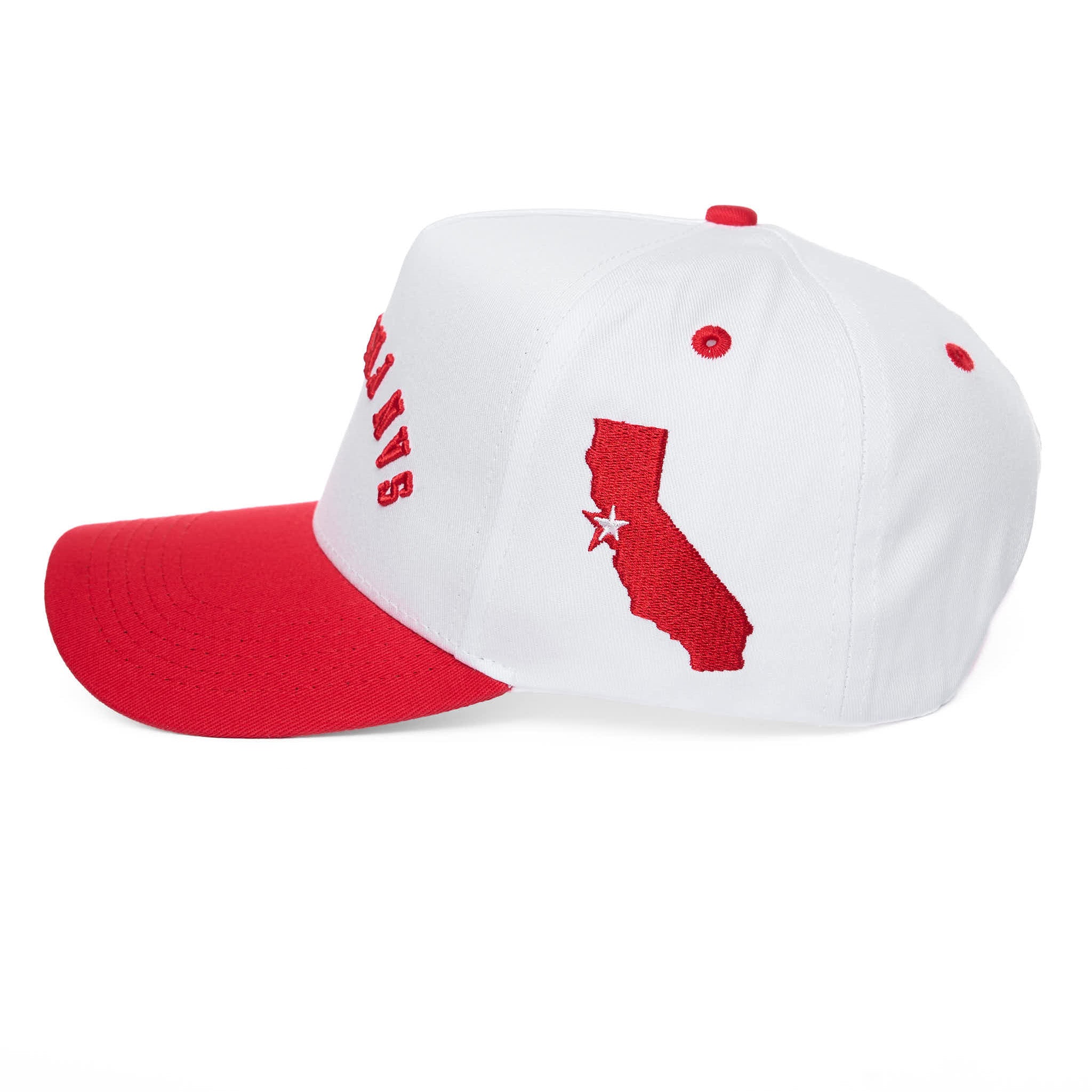 SAN FRANCISCO UPSIDE DOWN - WHITE/RED