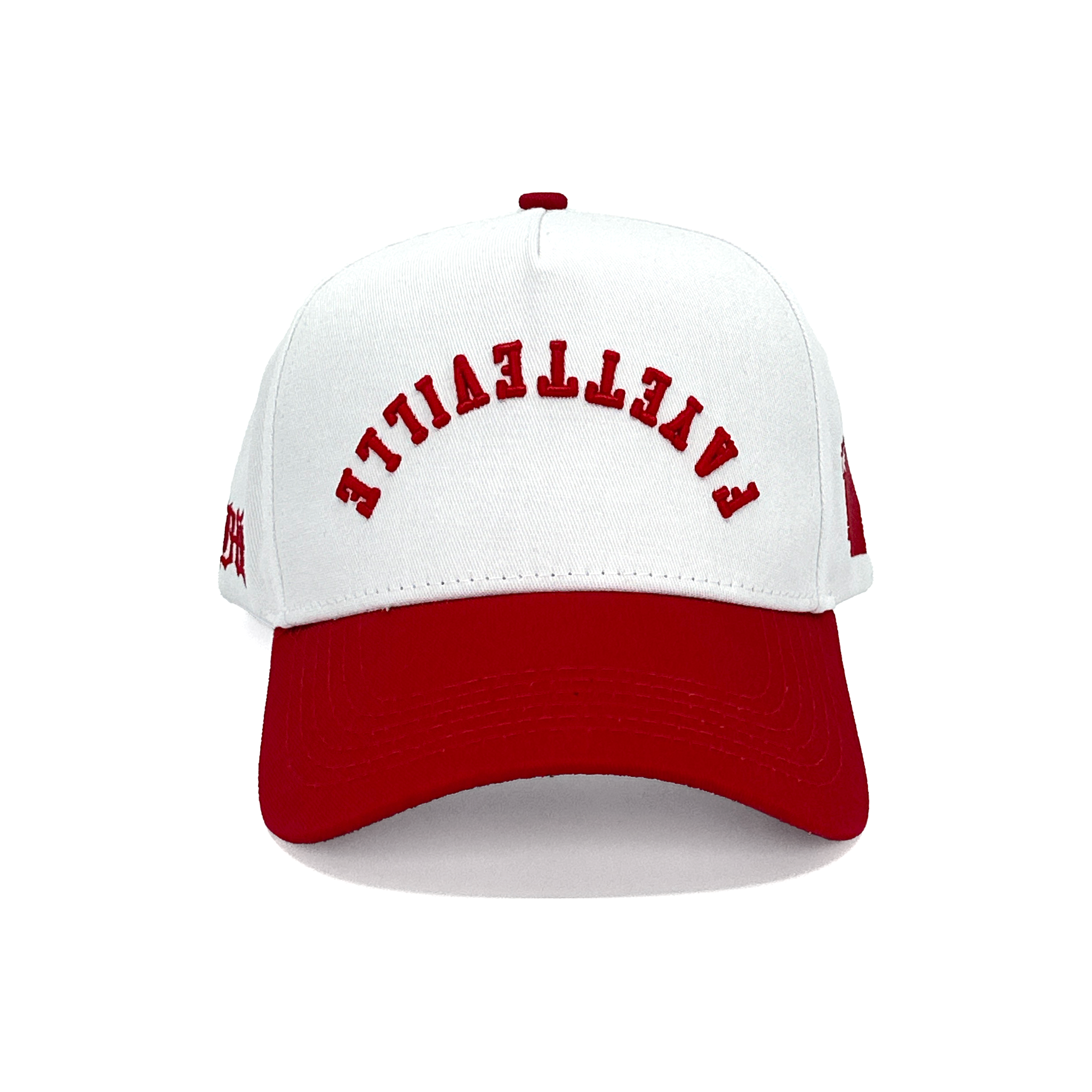 FAYETTEVILLE UPSIDE DOWN - WHITE/DARK RED