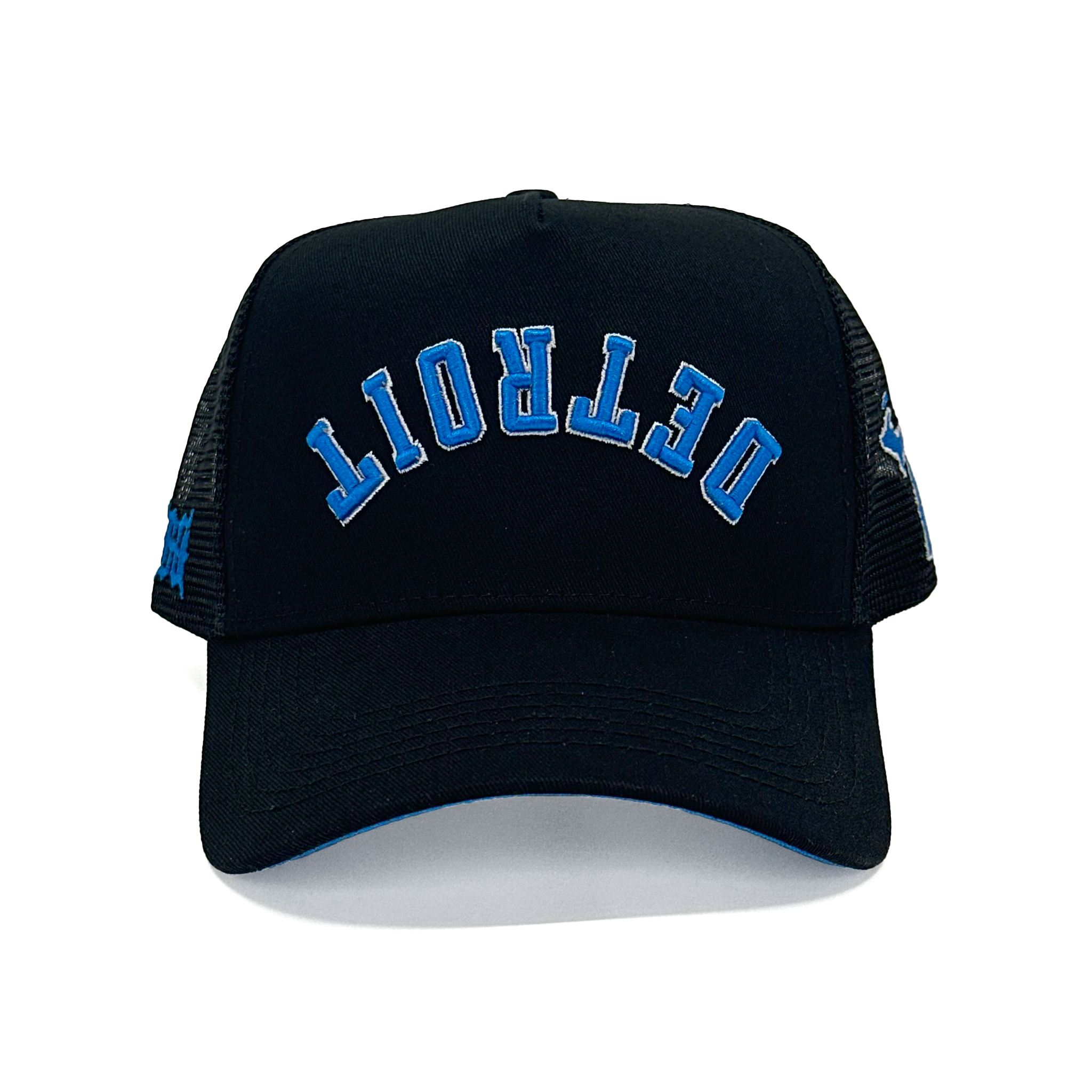 DETROIT UPSIDE DOWN TRUCKER - BLACK/BLUE