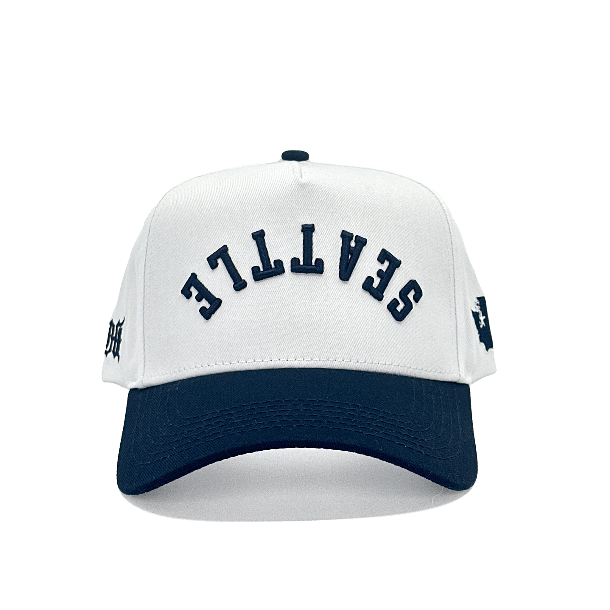 SEATTLE UPSIDE DOWN - WHITE/NAVY