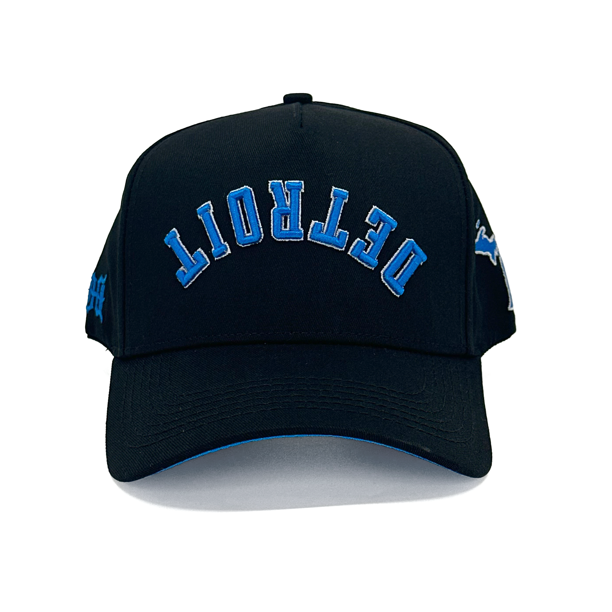 DETROIT UPSIDE DOWN - BLACK/BLUE