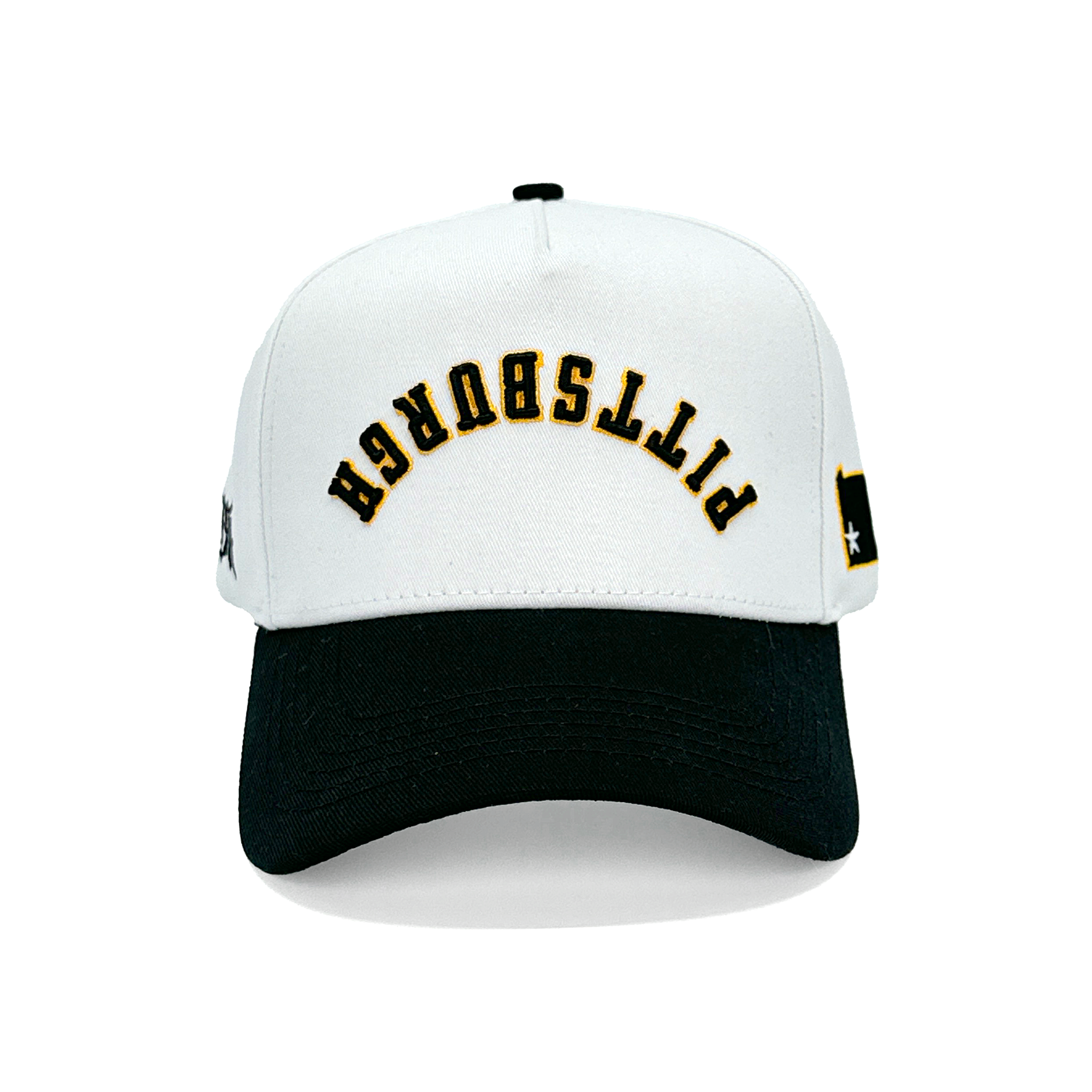 PITTSBURGH UPSIDE DOWN - WHITE/BLACK