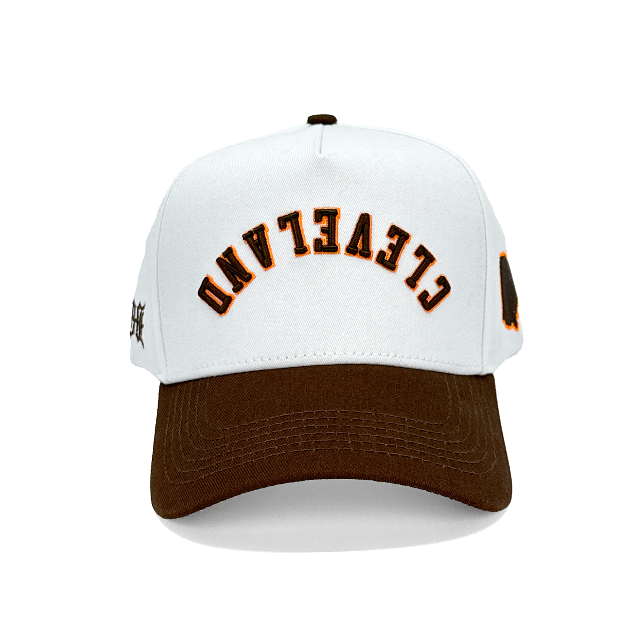 CLEVELAND UPSIDE DOWN - WHITE/BROWN