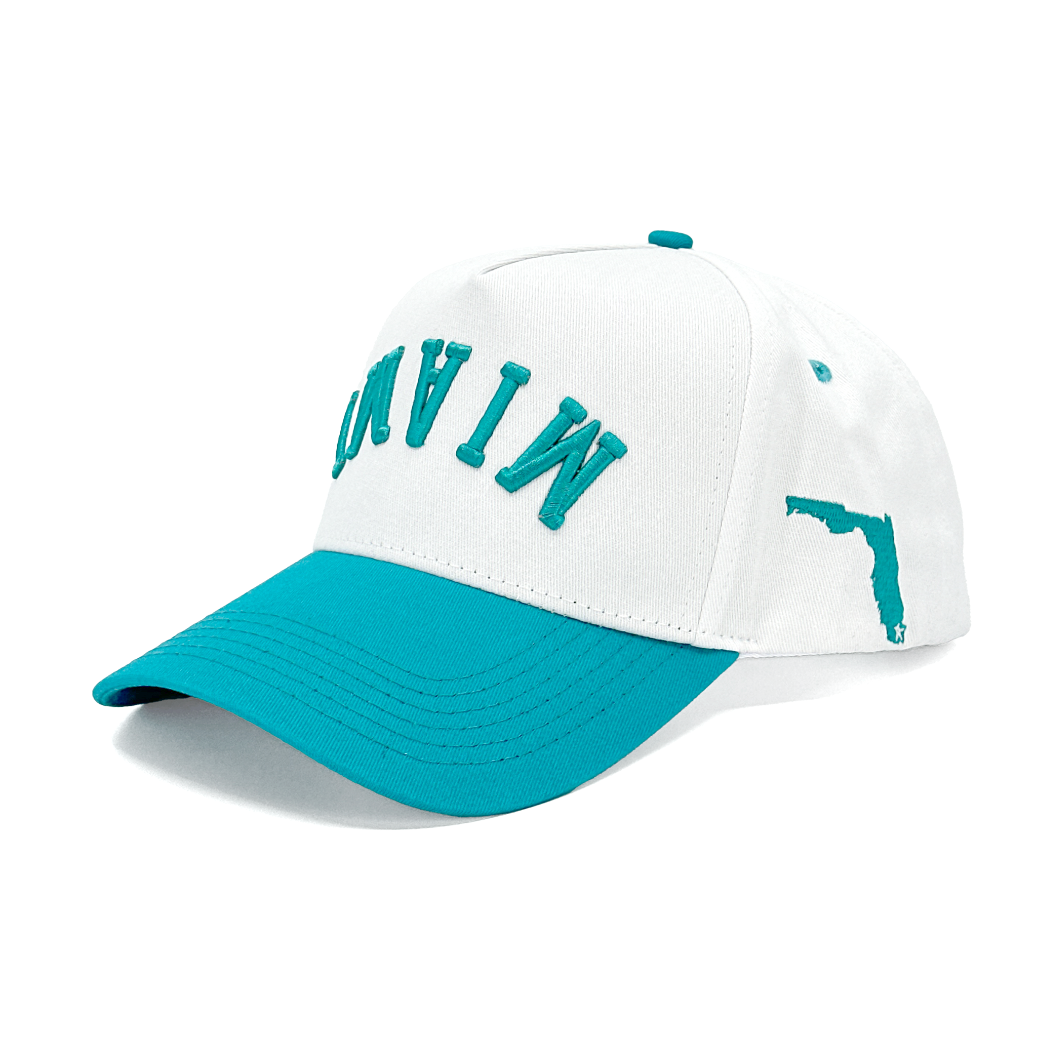 MIAMI UPSIDE DOWN - WHITE/AQUA