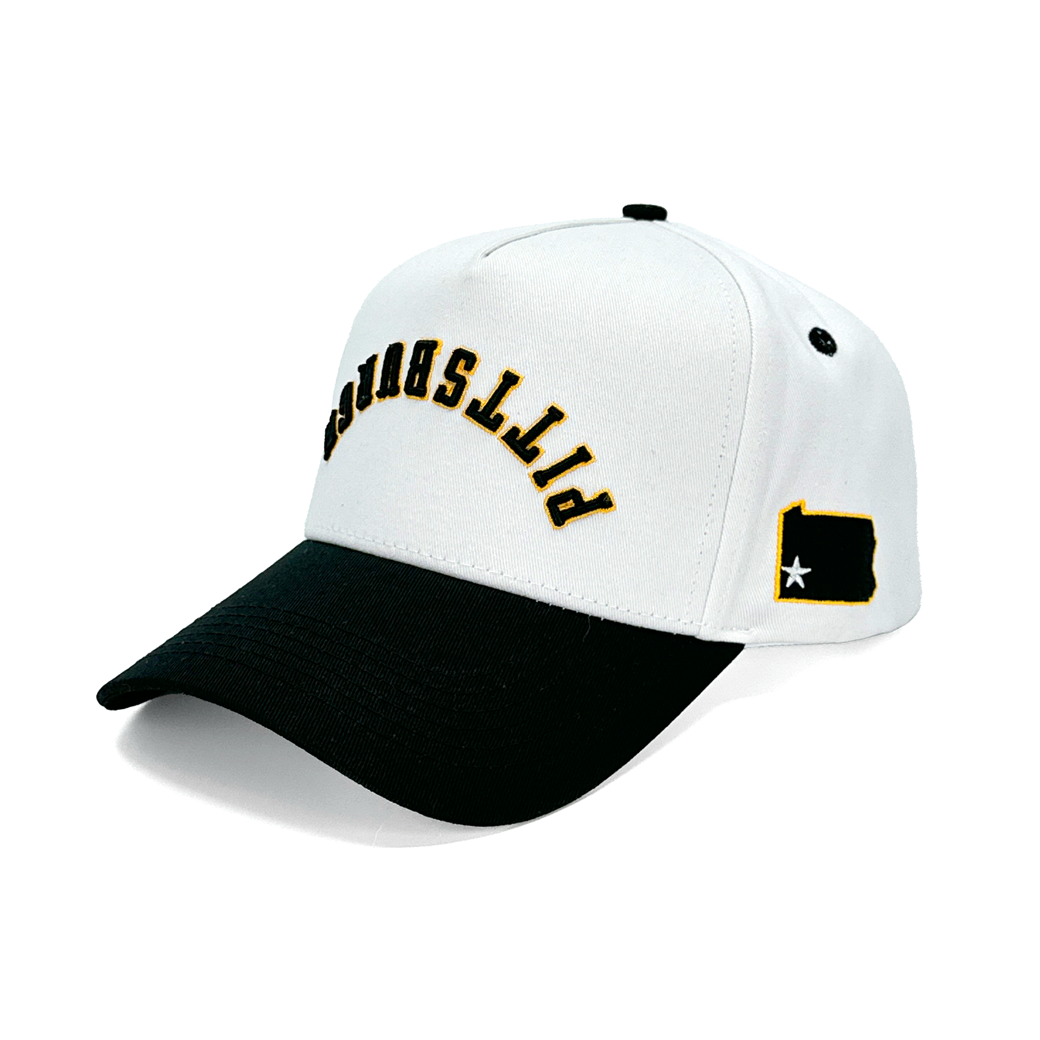 PITTSBURGH UPSIDE DOWN - WHITE/BLACK