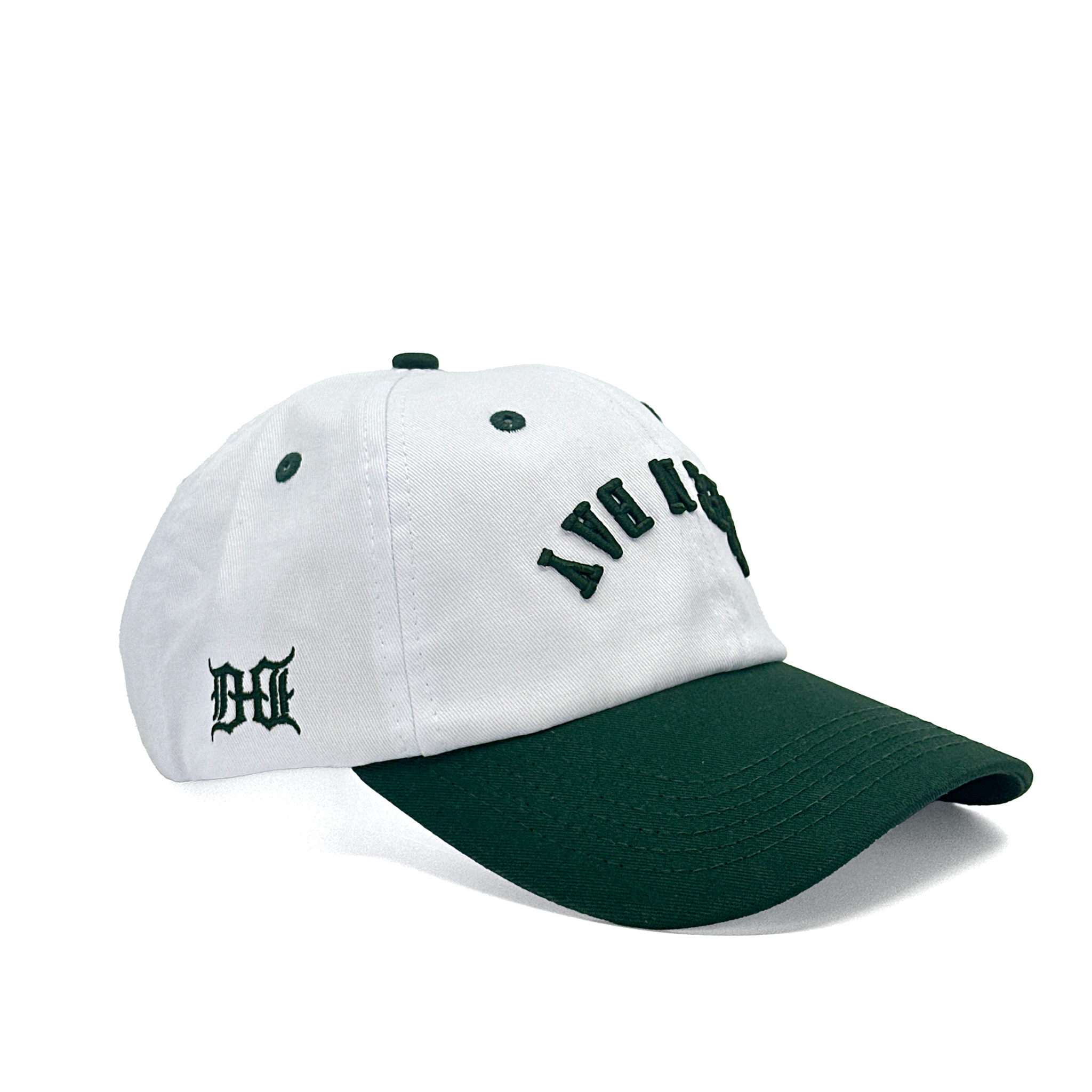 GREEN BAY UPSIDE DOWN DAD HAT - WHITE/GREEN