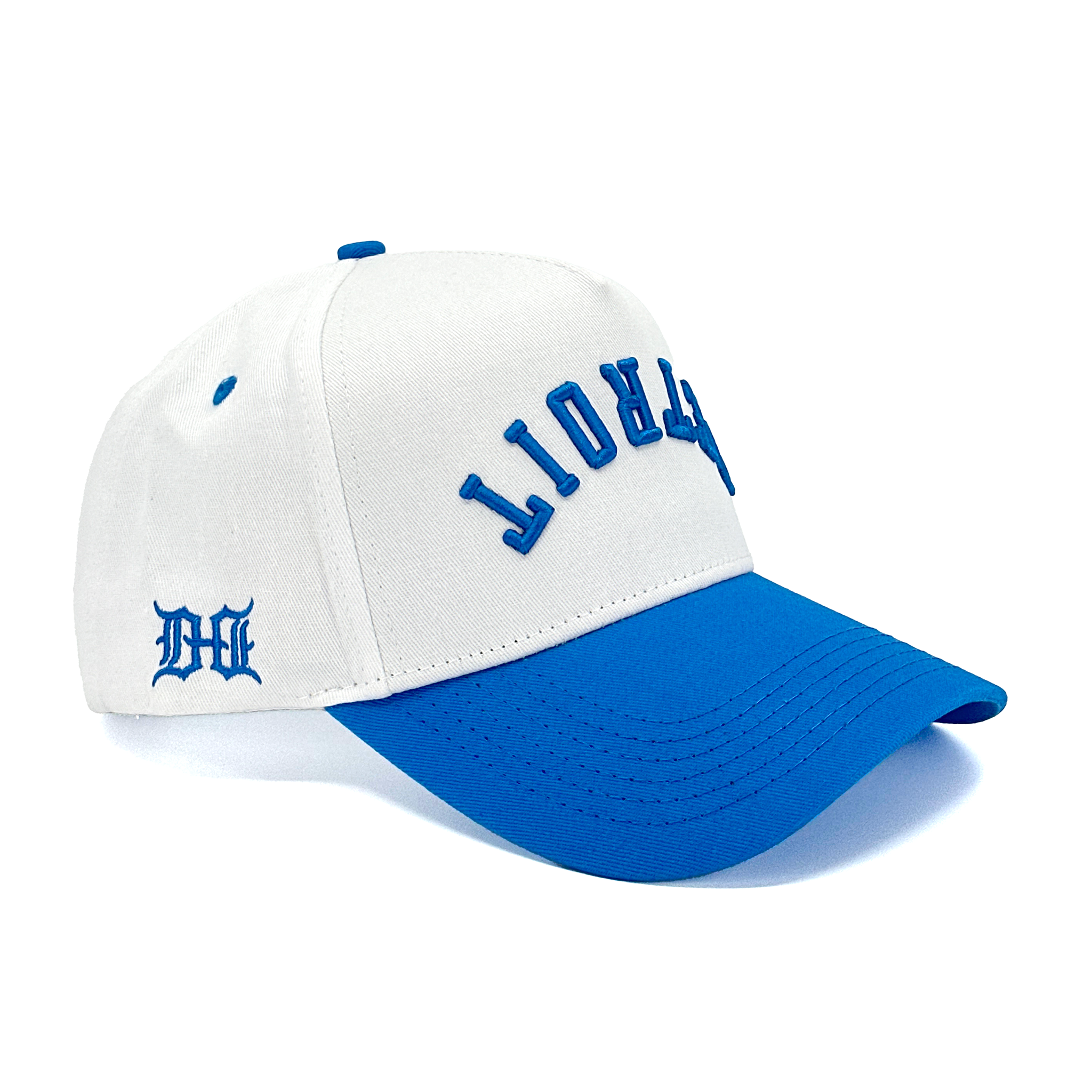 DETROIT UPSIDE DOWN - WHITE/BLUE