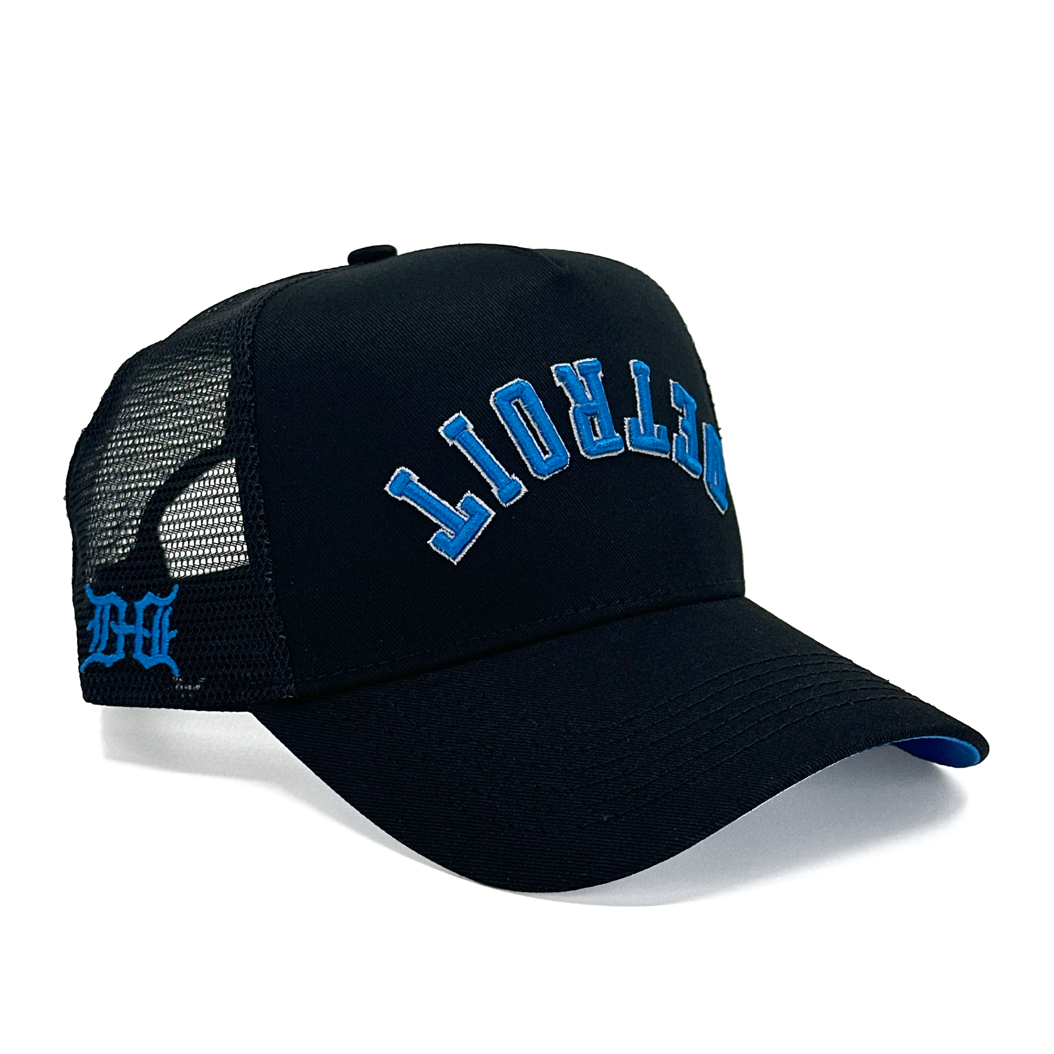 DETROIT UPSIDE DOWN TRUCKER - BLACK/BLUE