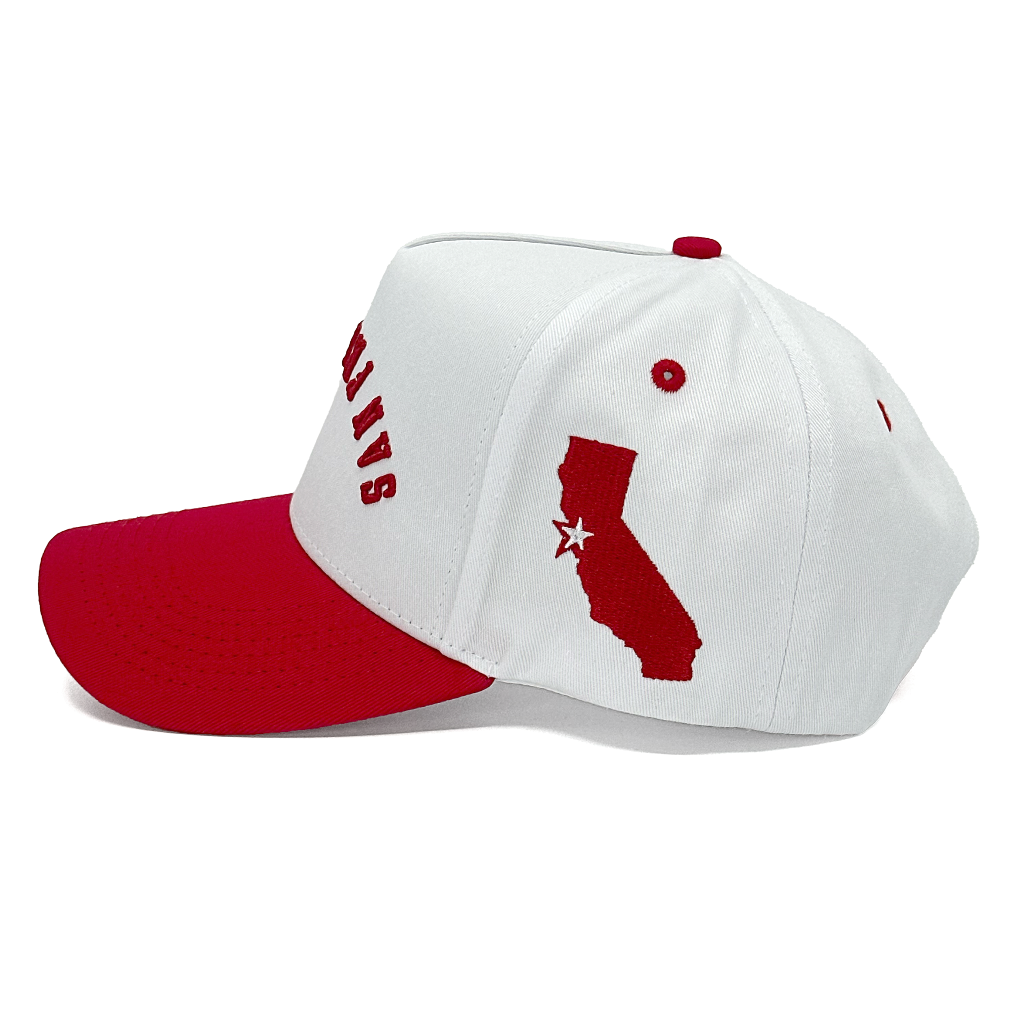 SAN FRANCISCO UPSIDE DOWN - WHITE/RED