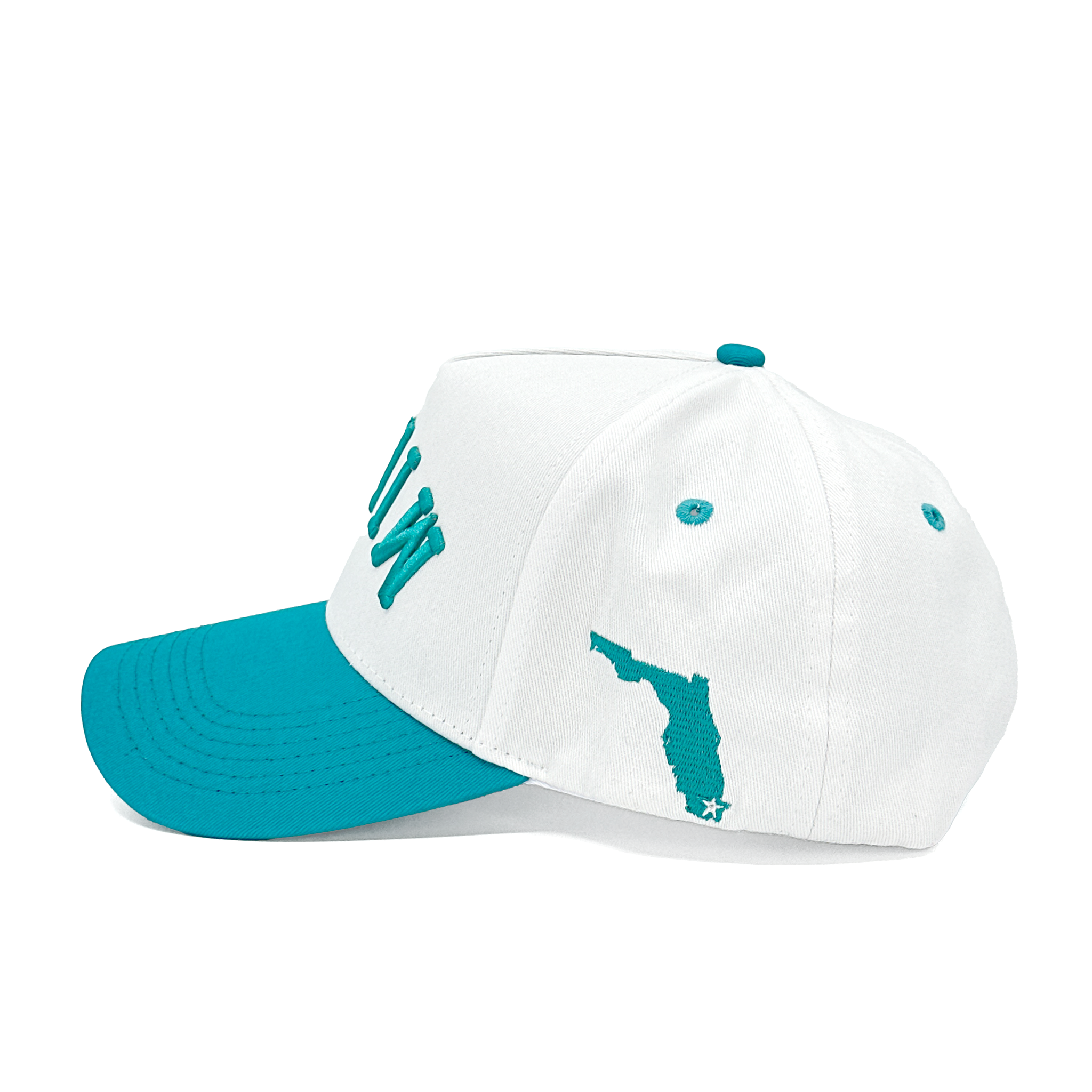 MIAMI UPSIDE DOWN - WHITE/AQUA