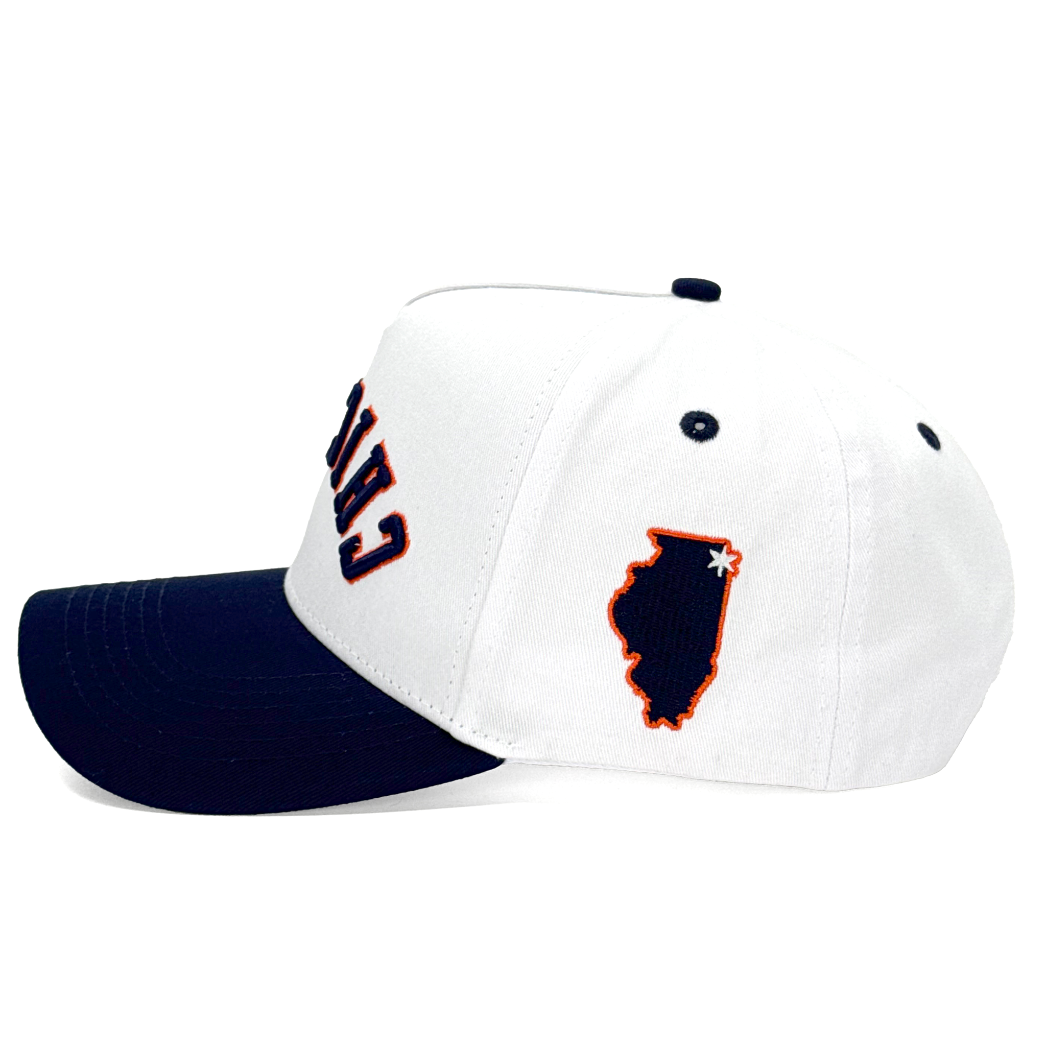 CHICAGO UPSIDE DOWN - WHITE/NAVY