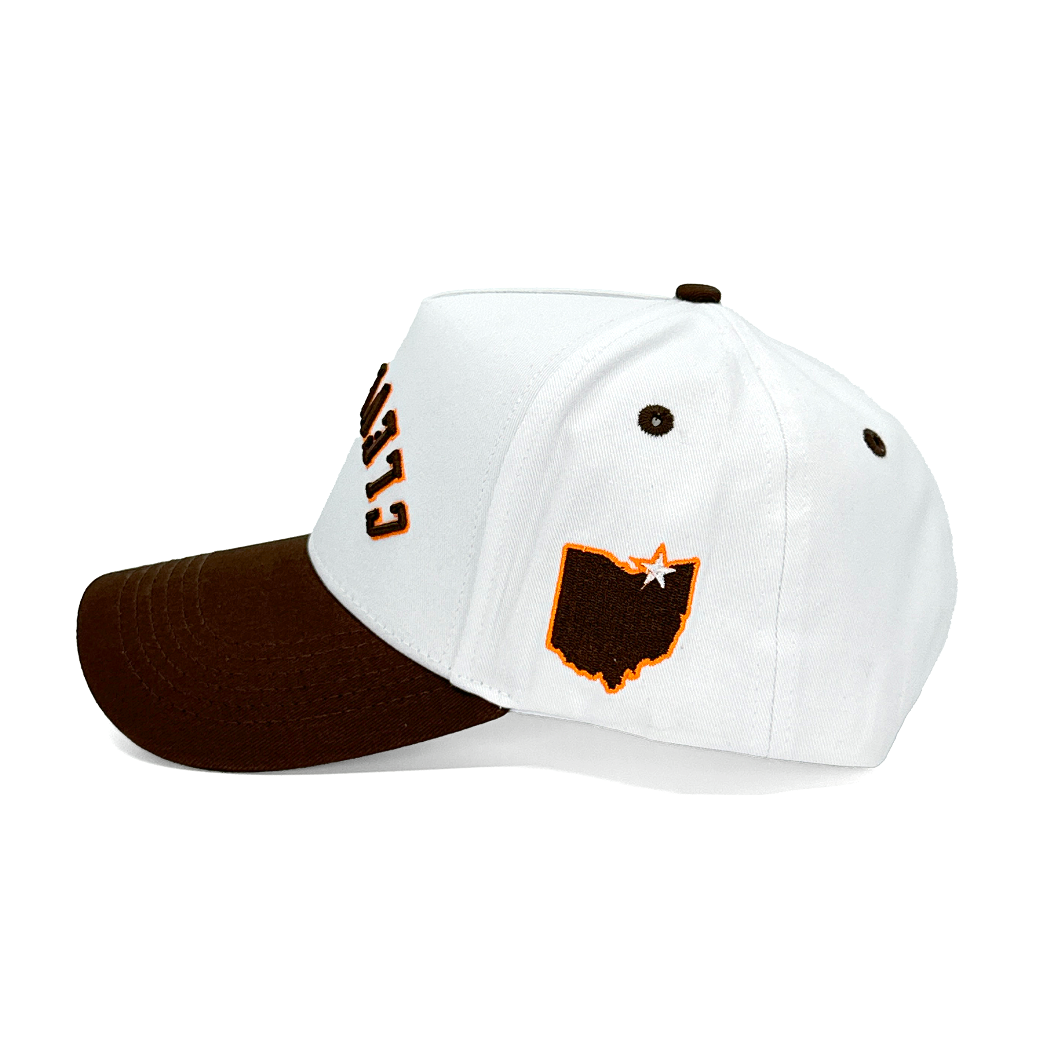 CLEVELAND UPSIDE DOWN - WHITE/BROWN