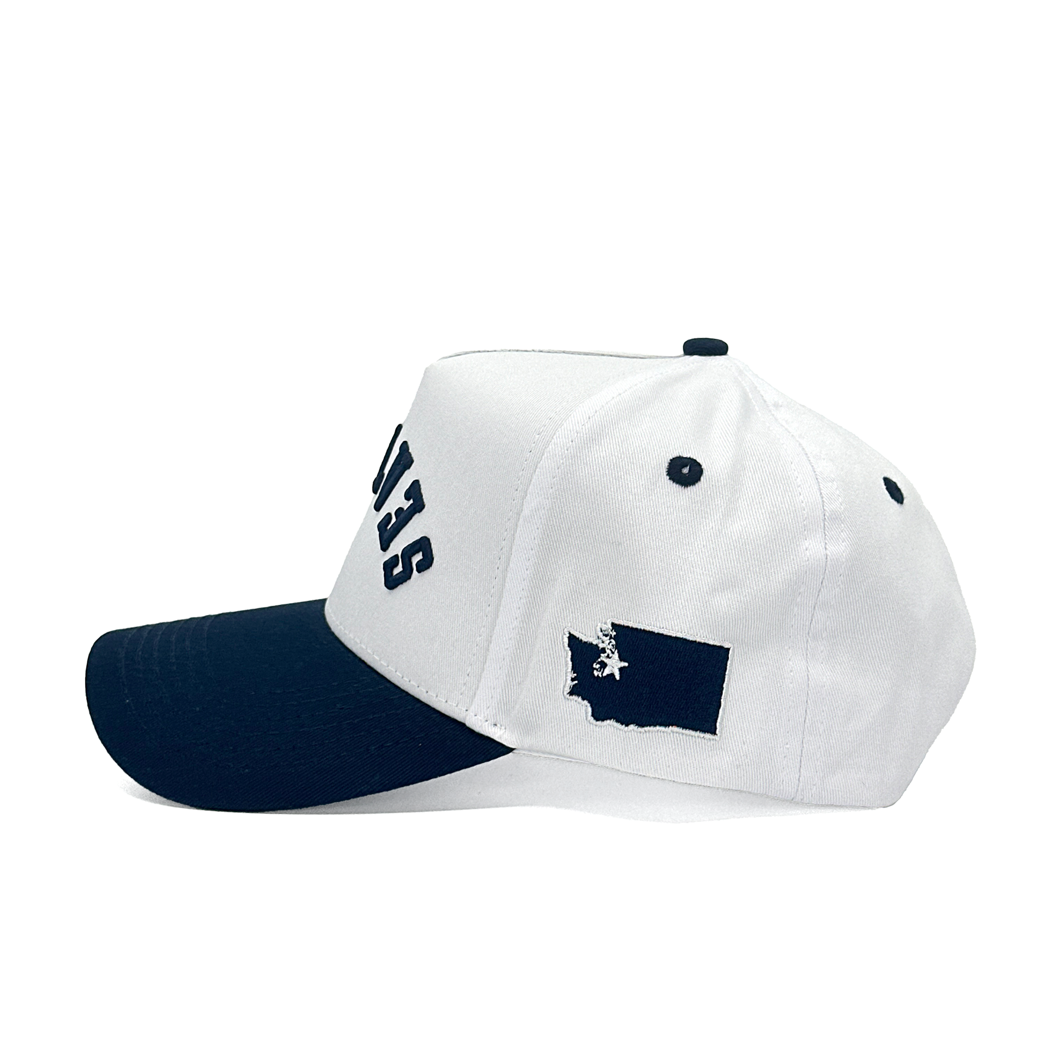 SEATTLE UPSIDE DOWN - WHITE/NAVY