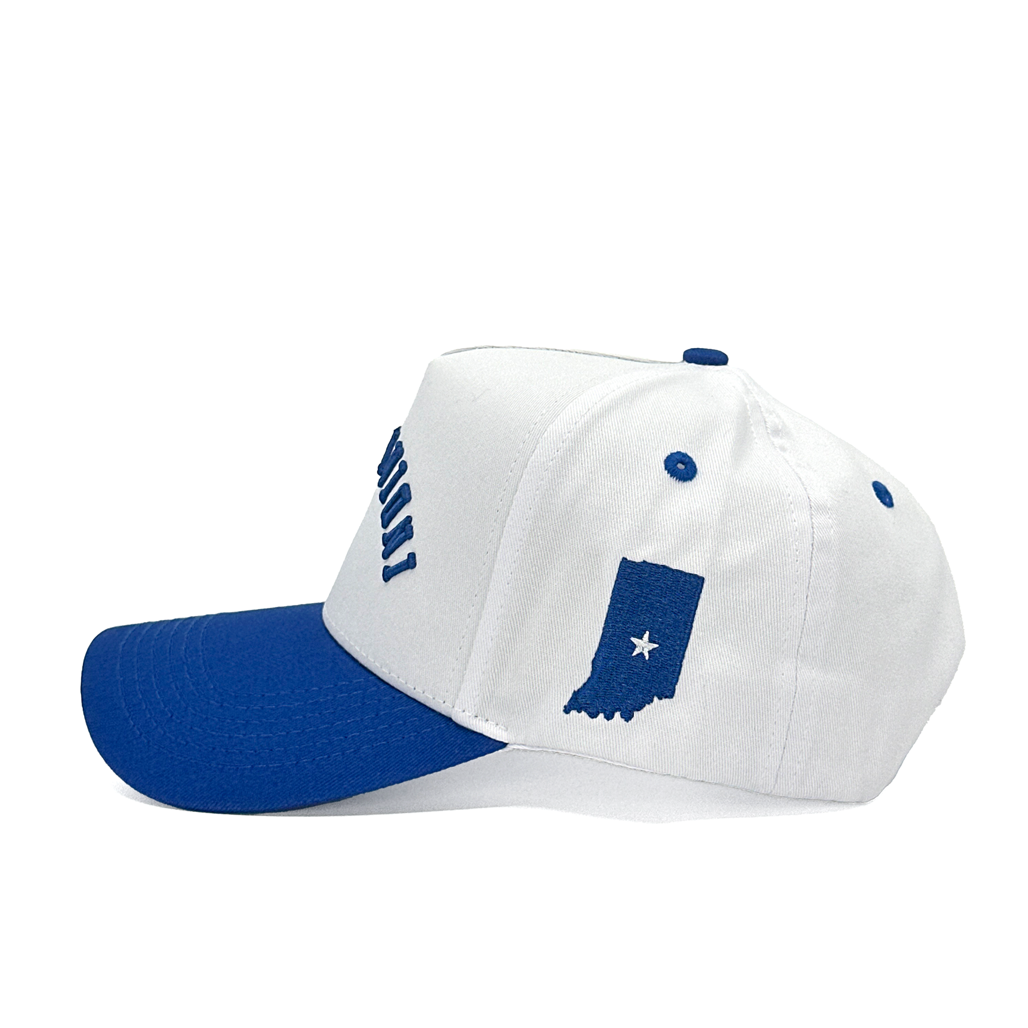 INDIANAPOLIS UPSIDE DOWN - WHITE/BLUE