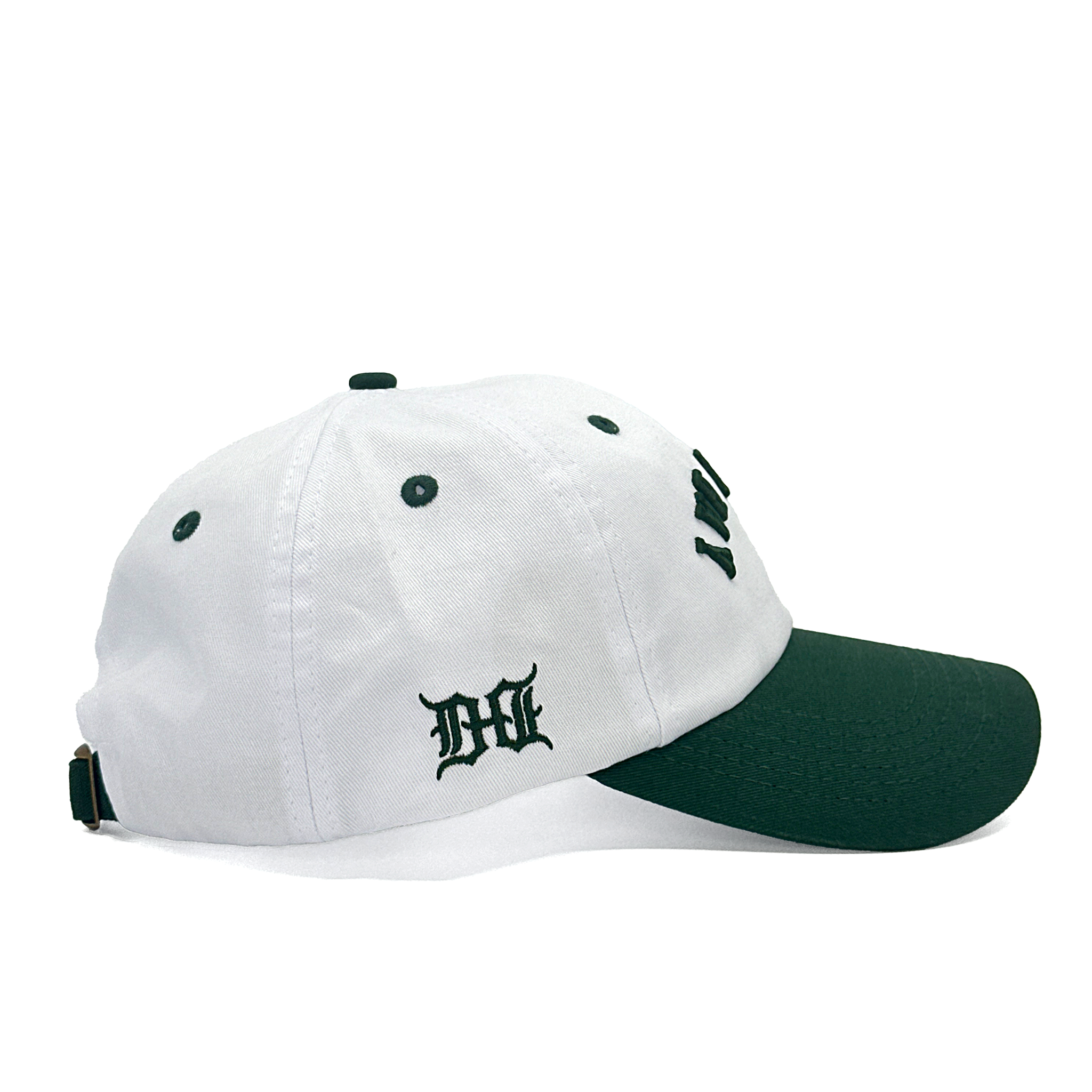 GREEN BAY UPSIDE DOWN DAD HAT - WHITE/GREEN