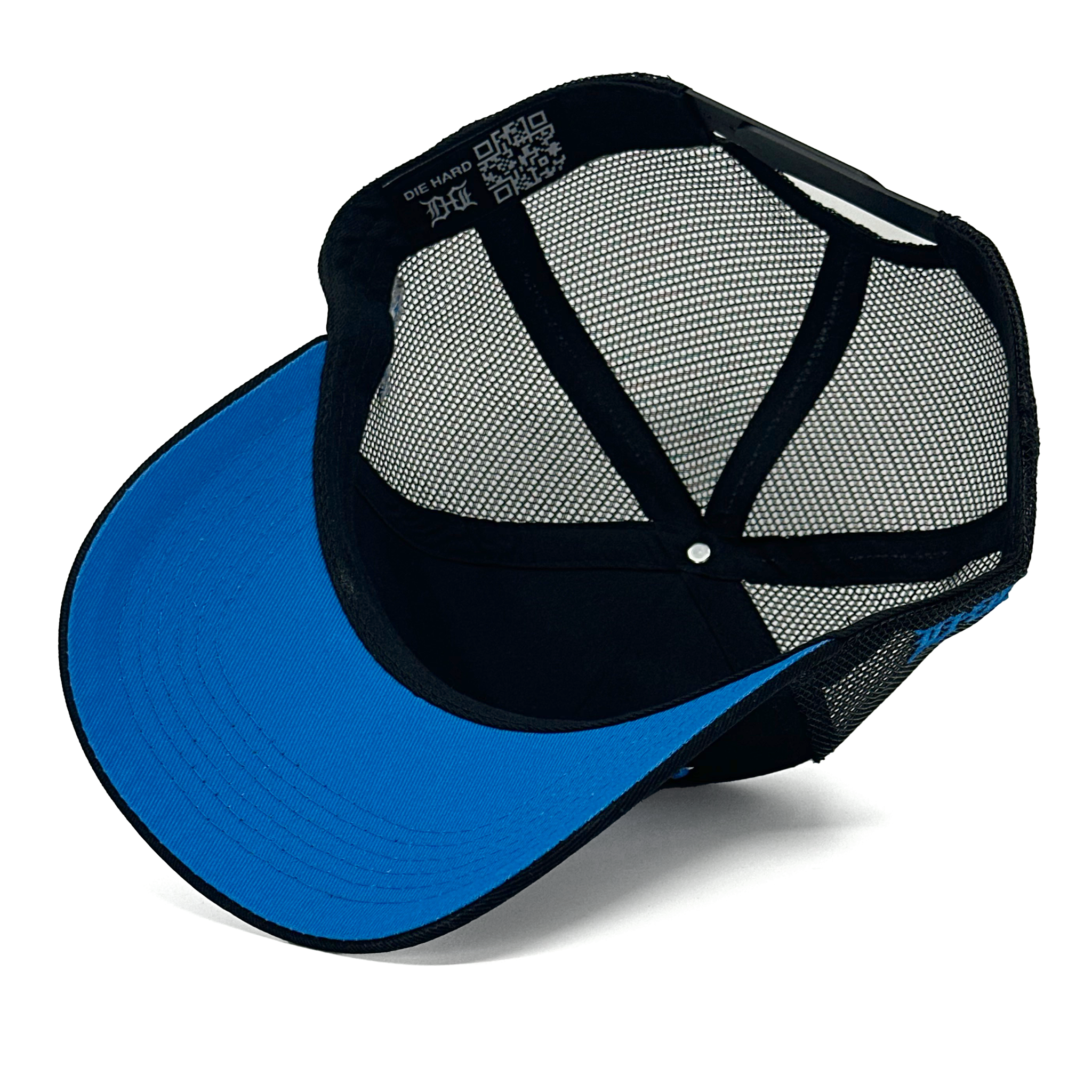 DETROIT UPSIDE DOWN TRUCKER - BLACK/BLUE