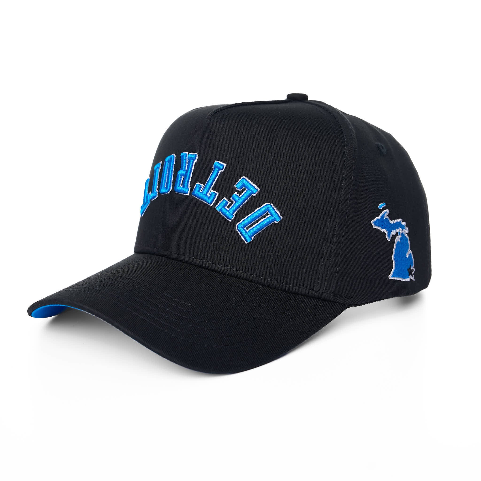 DETROIT UPSIDE DOWN - BLACK/BLUE