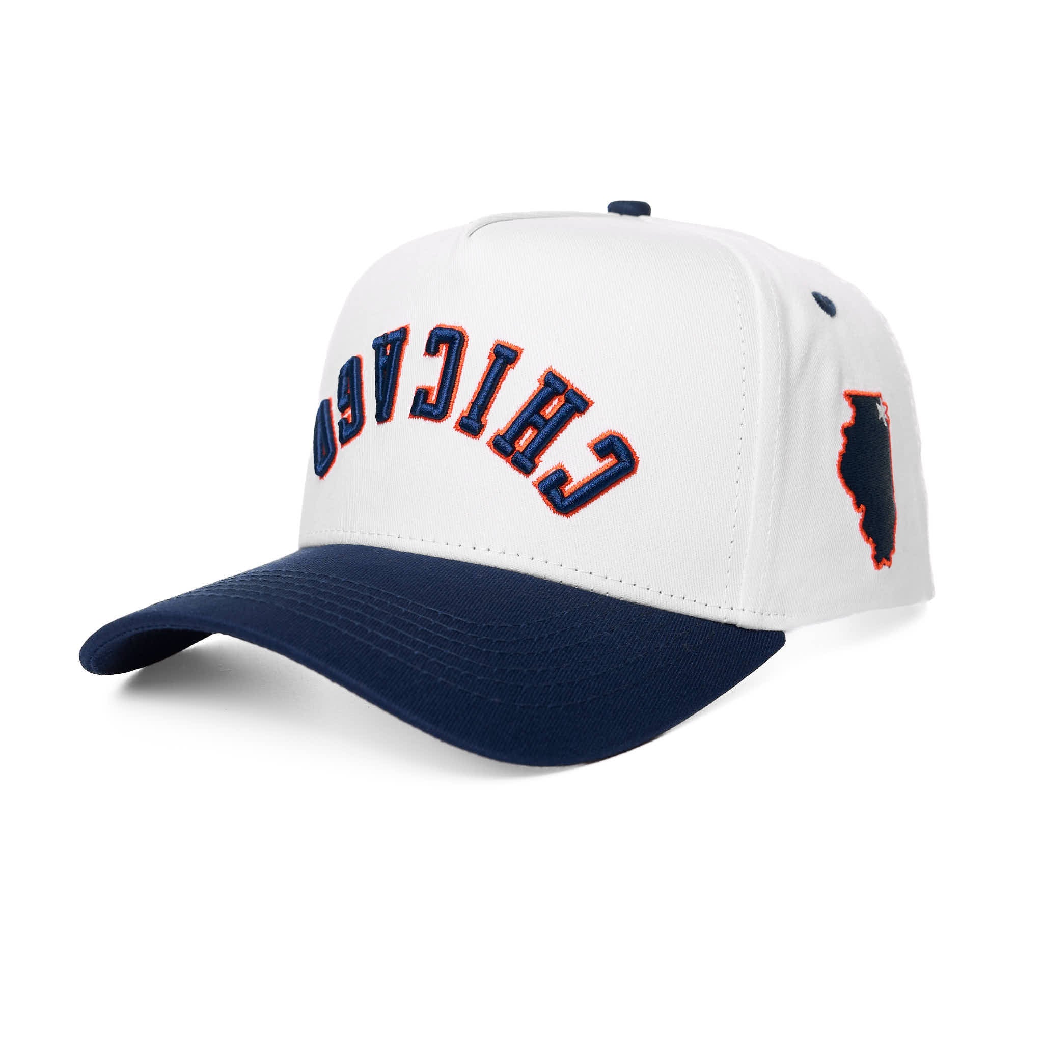 CHICAGO UPSIDE DOWN - WHITE/NAVY
