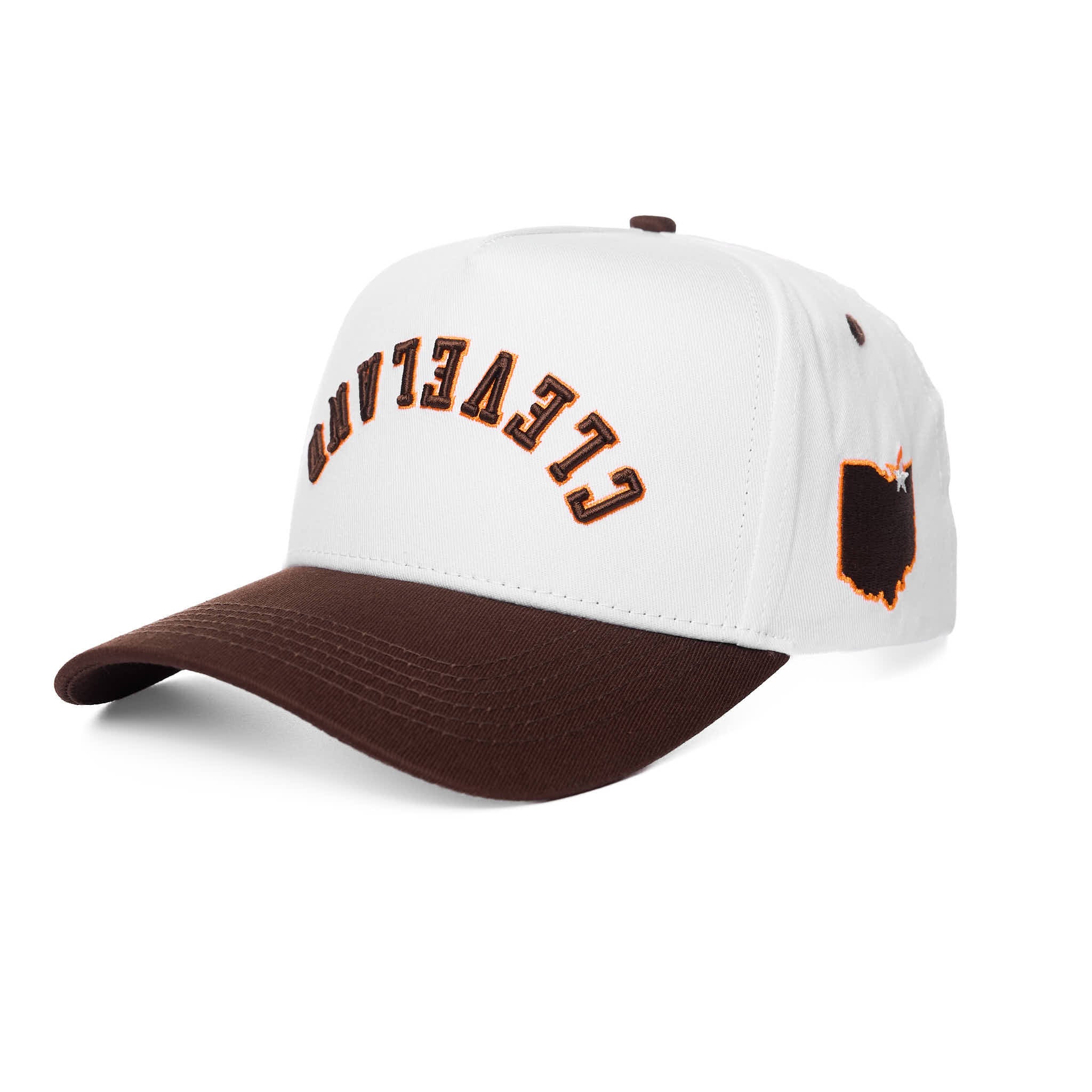 CLEVELAND UPSIDE DOWN - WHITE/BROWN