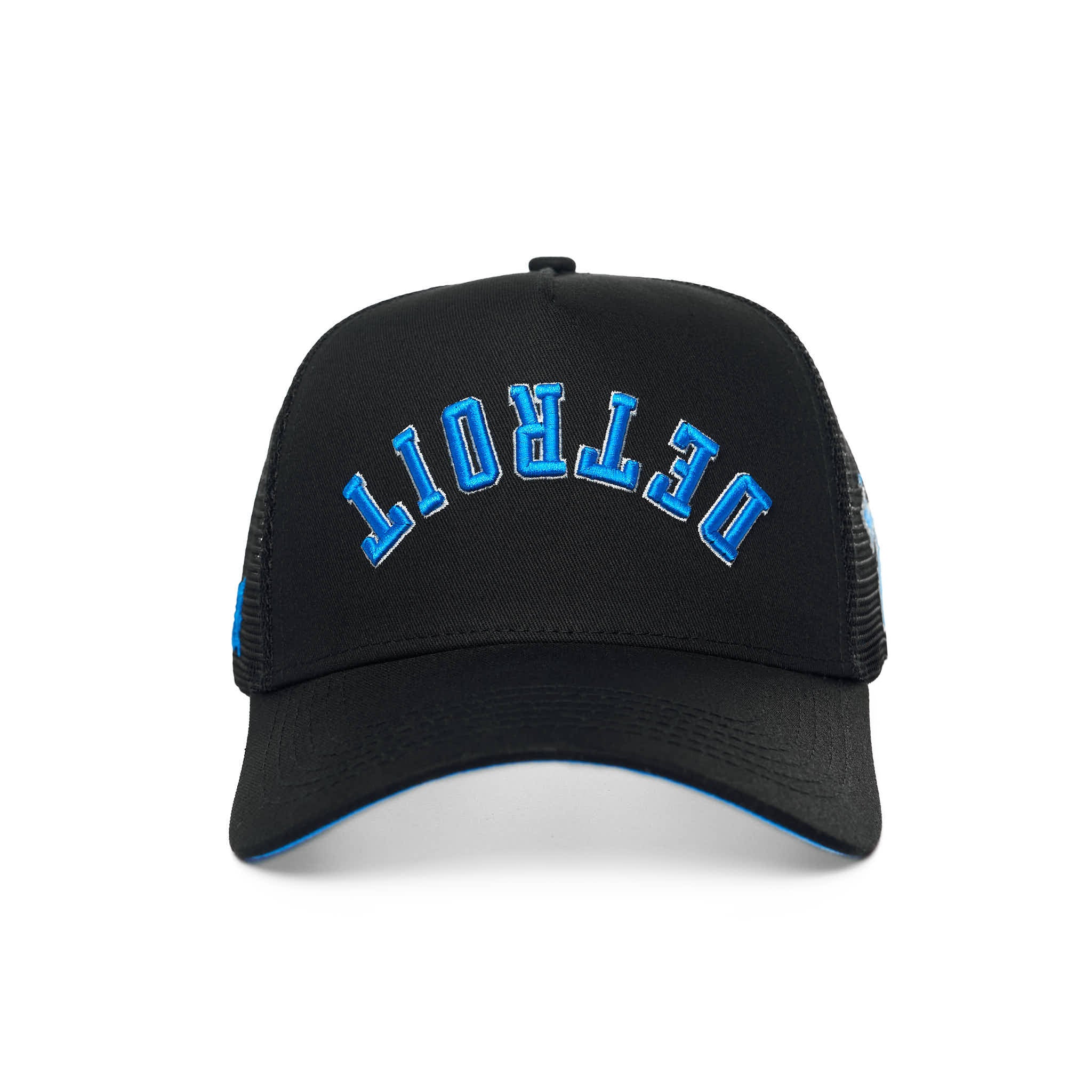 DETROIT UPSIDE DOWN TRUCKER - BLACK/BLUE