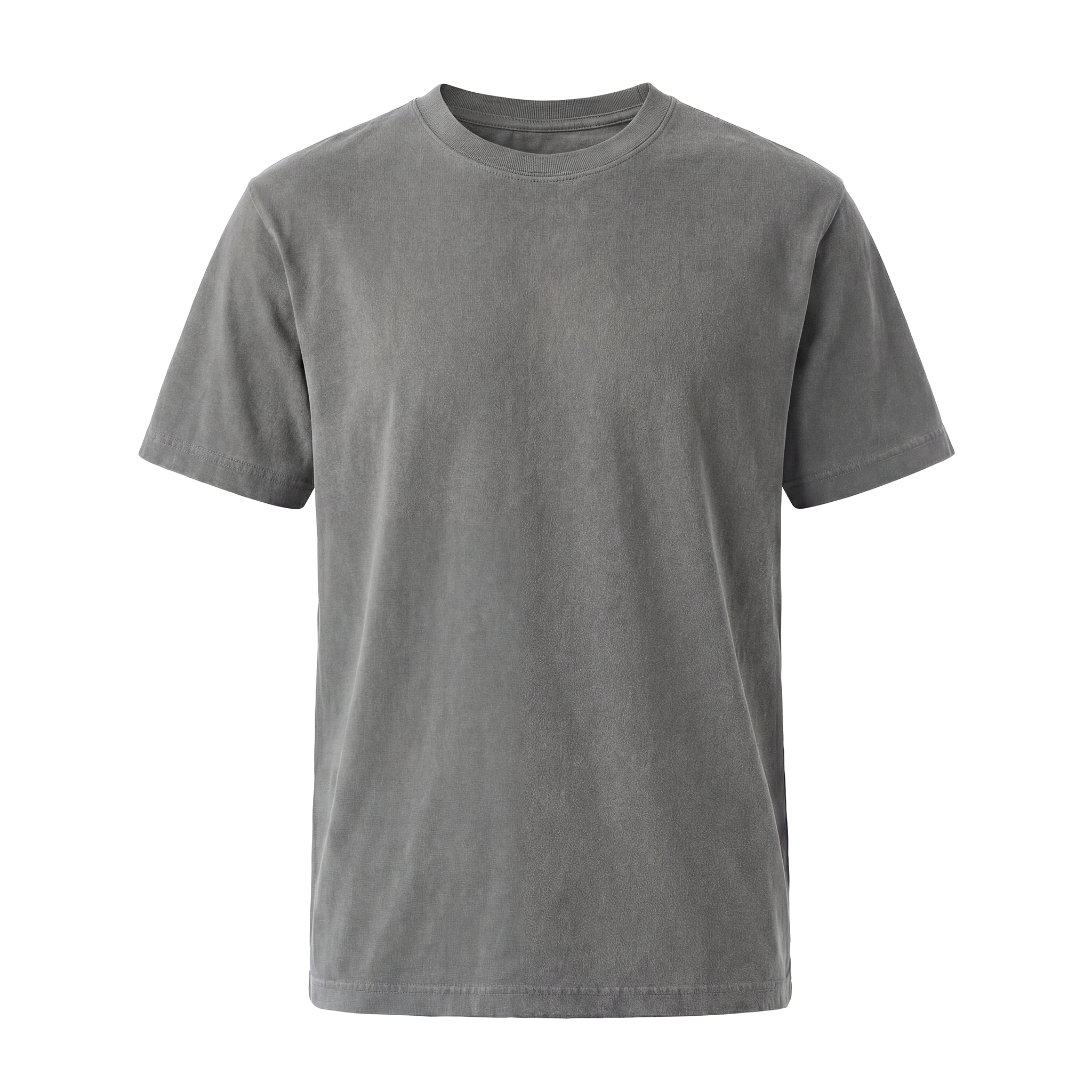 Plain gray t-shirt on a white background