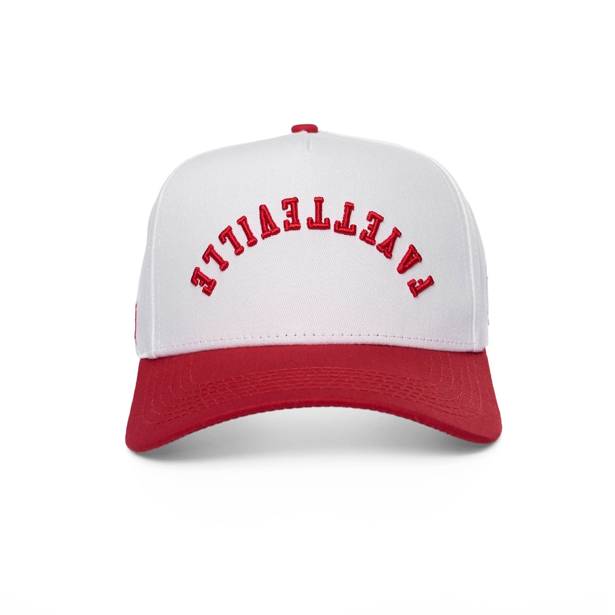 FAYETTEVILLE UPSIDE DOWN - WHITE/DARK RED