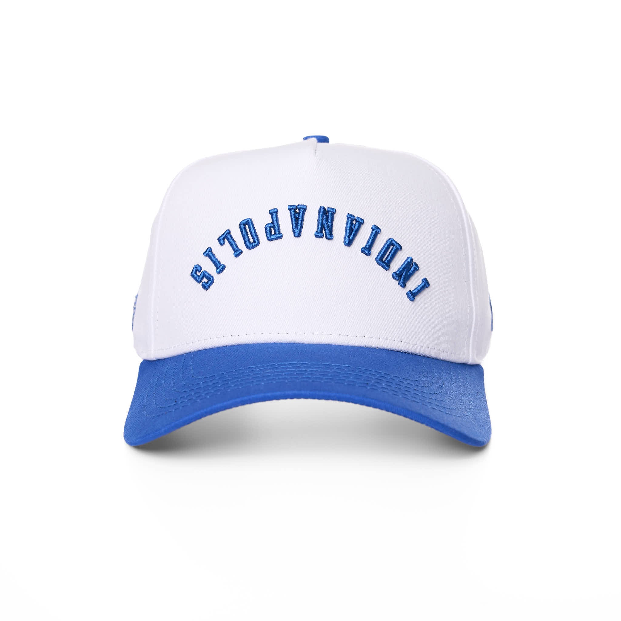 INDIANAPOLIS UPSIDE DOWN - WHITE/BLUE
