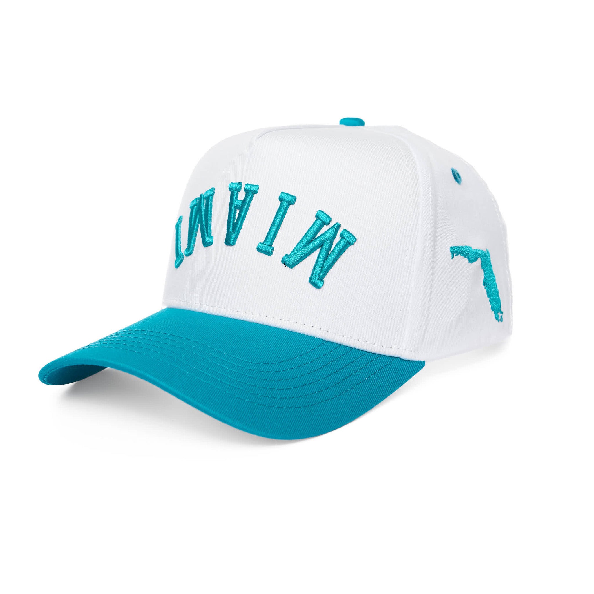 MIAMI UPSIDE DOWN - WHITE/AQUA