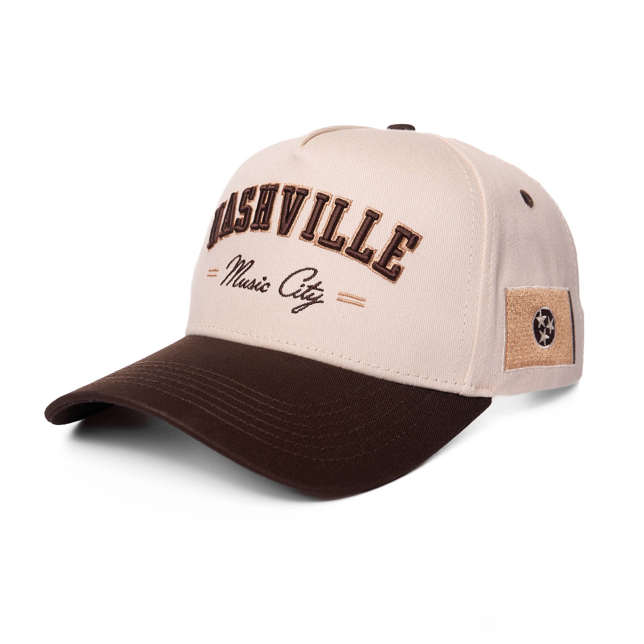 NASHVILLE MUSIC CITY - CREAM/BROWN