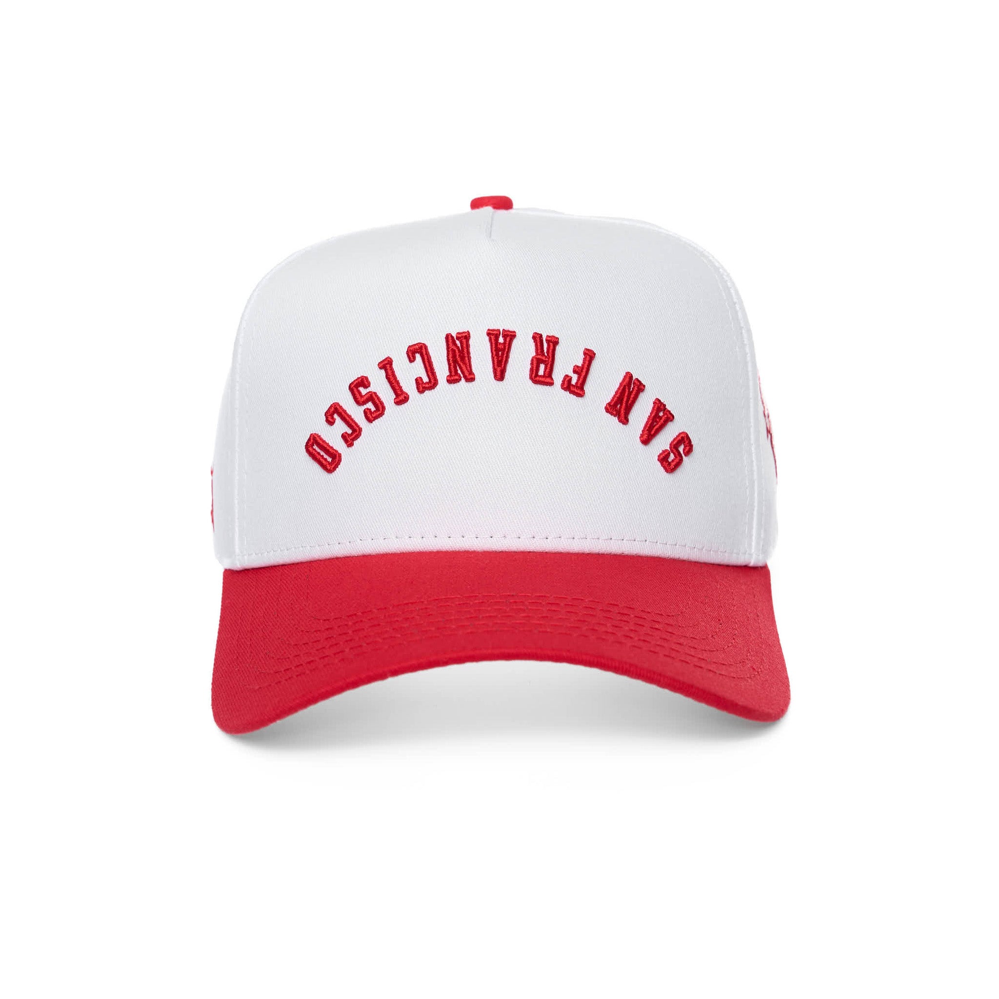 SAN FRANCISCO UPSIDE DOWN - WHITE/RED