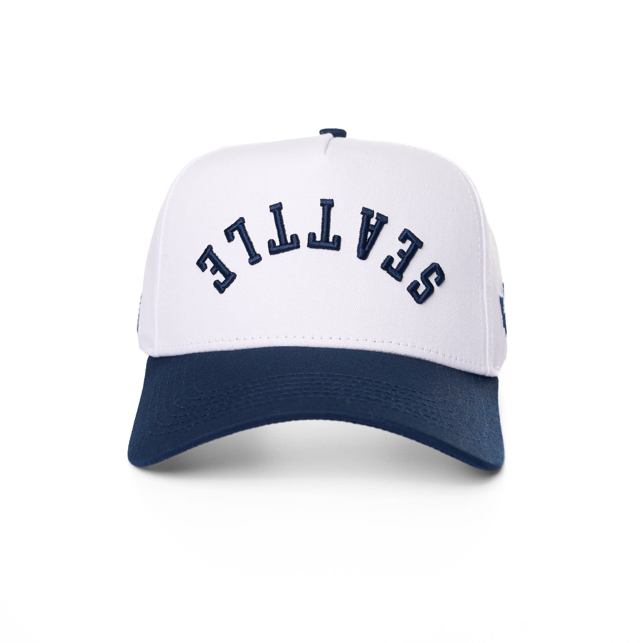SEATTLE UPSIDE DOWN - WHITE/NAVY