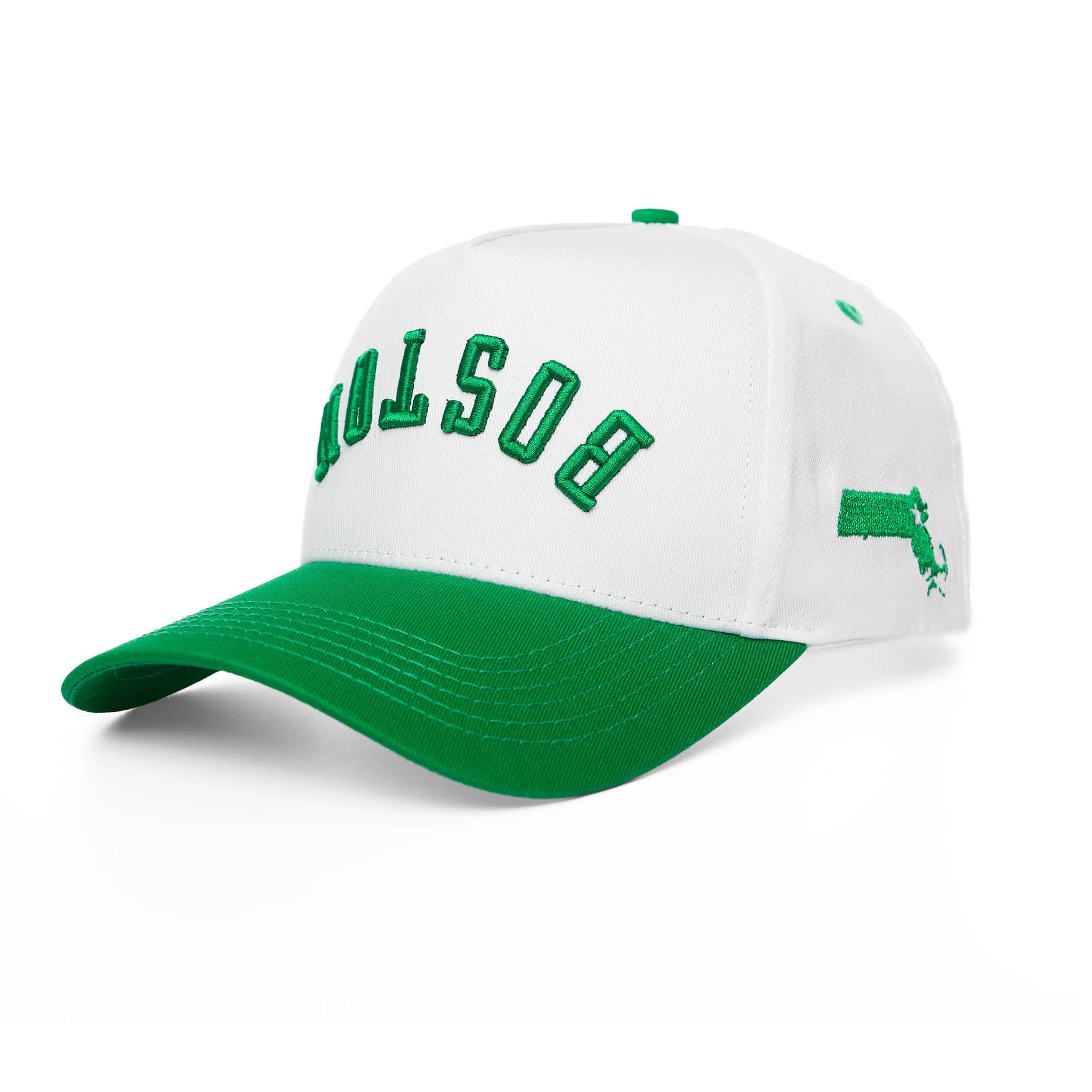 BOSTON UPSIDE DOWN - WHITE/GREEN