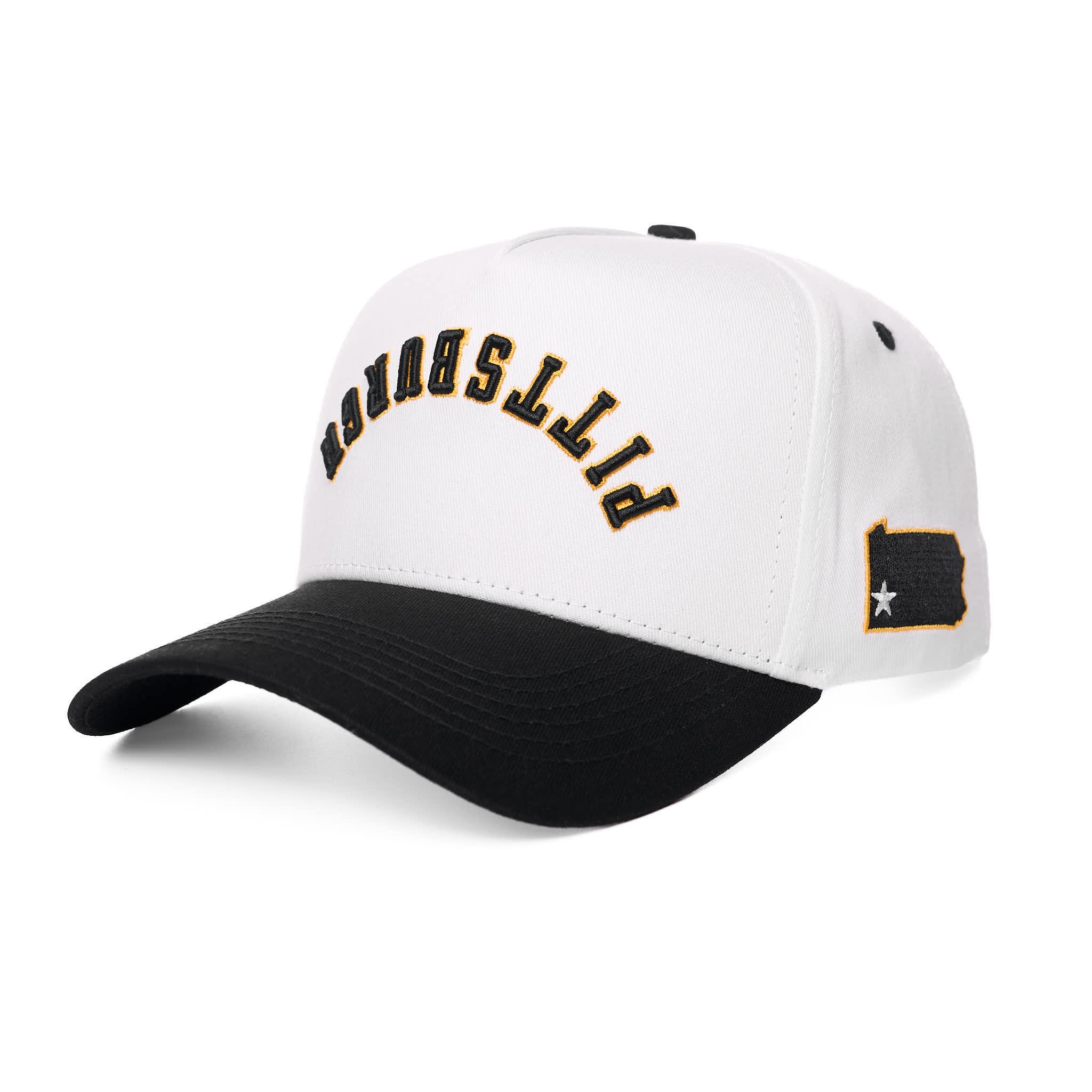 PITTSBURGH UPSIDE DOWN - WHITE/BLACK